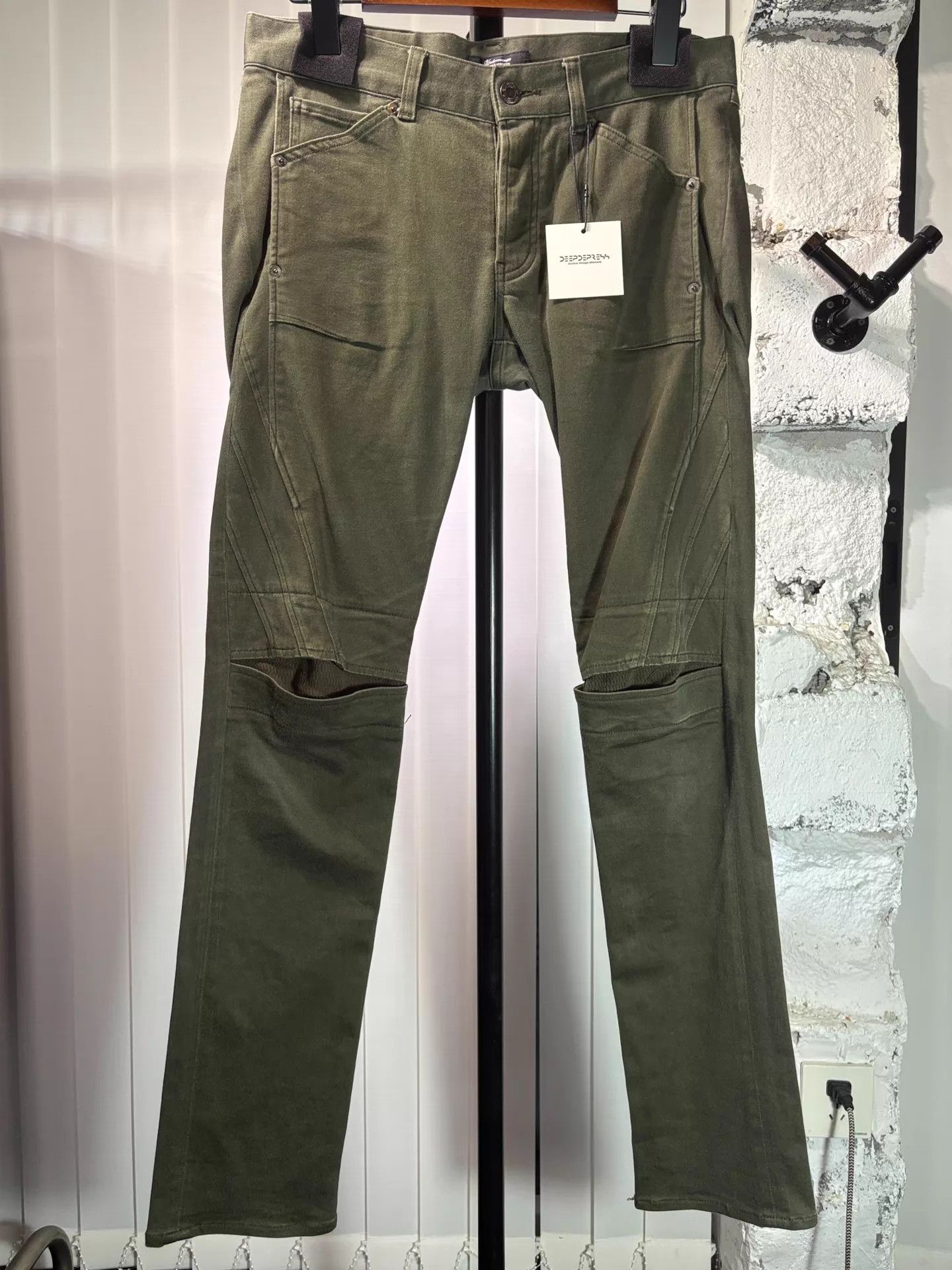 Undercover Undercover UCism 09AW Cutknee Stretch Skinny Jeans Size US 32 / EU 48 - 1 Thumbnail