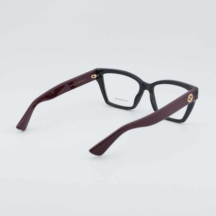 Gucci Gucci GG1715O 011 Eyeglasses Black/Red 55mm Cat Eye Frame Size ONE SIZE - 11 Thumbnail