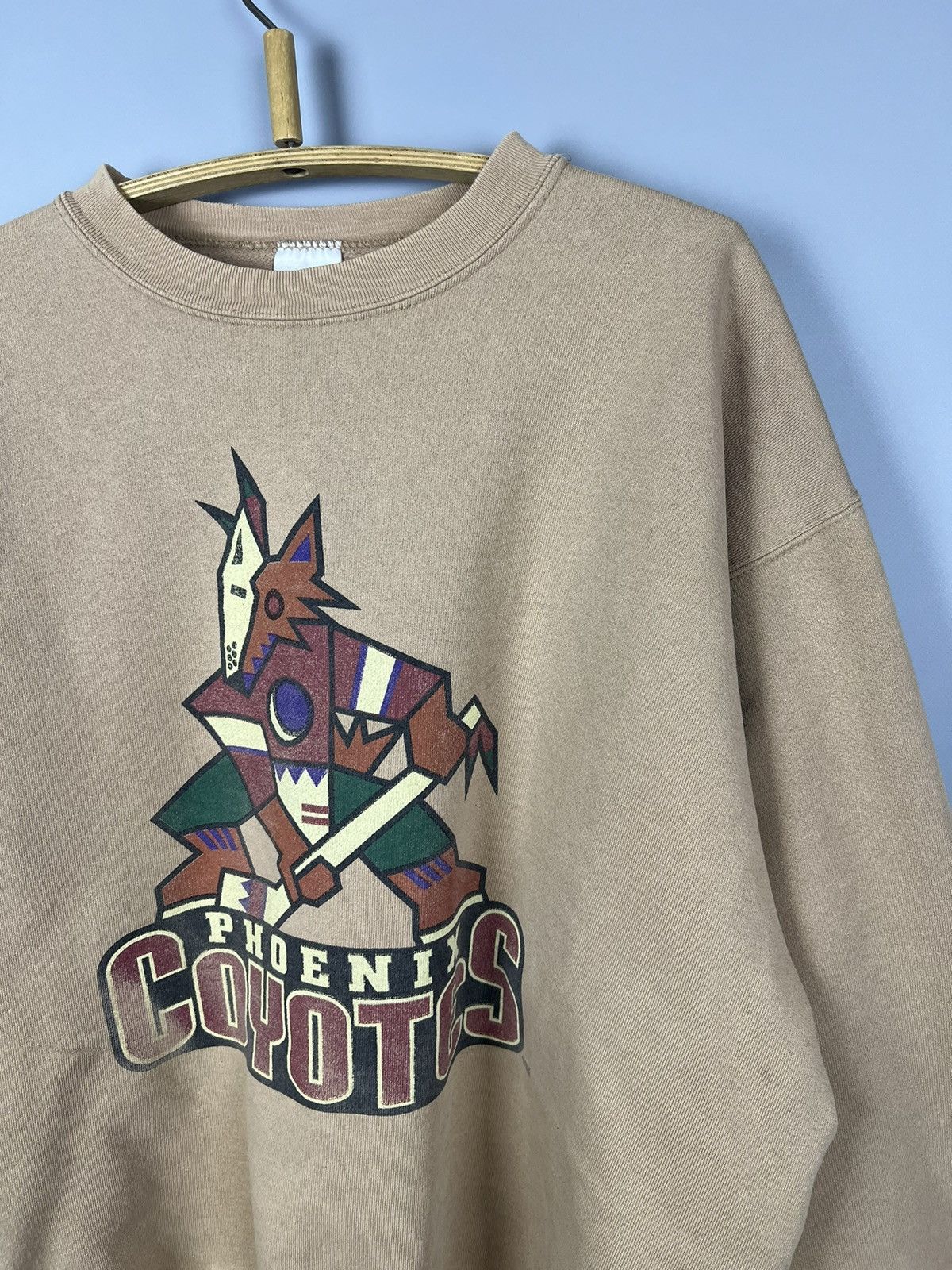 Vintage vintage 1990s Phoenix Coyotes Hockey Sweatshirt. Size US XL / EU 56 / 4 - 2 Thumbnail