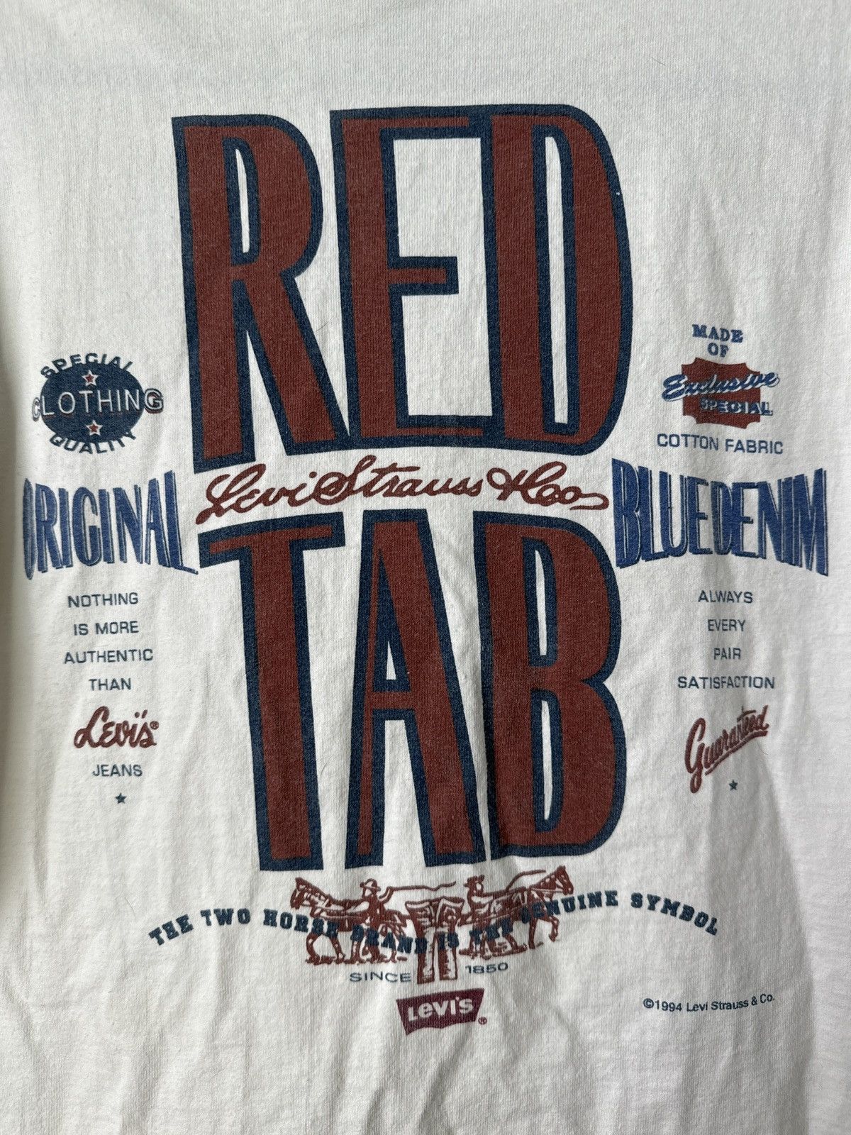Levi's Vintage Clothing Vintage Levi’s jeans tee Size US L / EU 52-54 / 3 - 4 Thumbnail