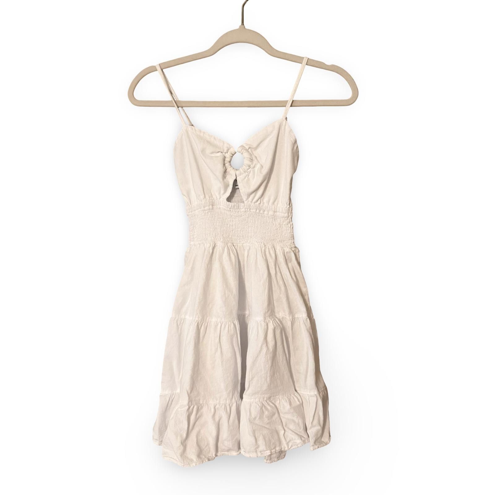 Unknown London Women's Casual Beige Summer Dress with Spaghetti Straps Size S / US 4 / IT 40 - 1 Preview