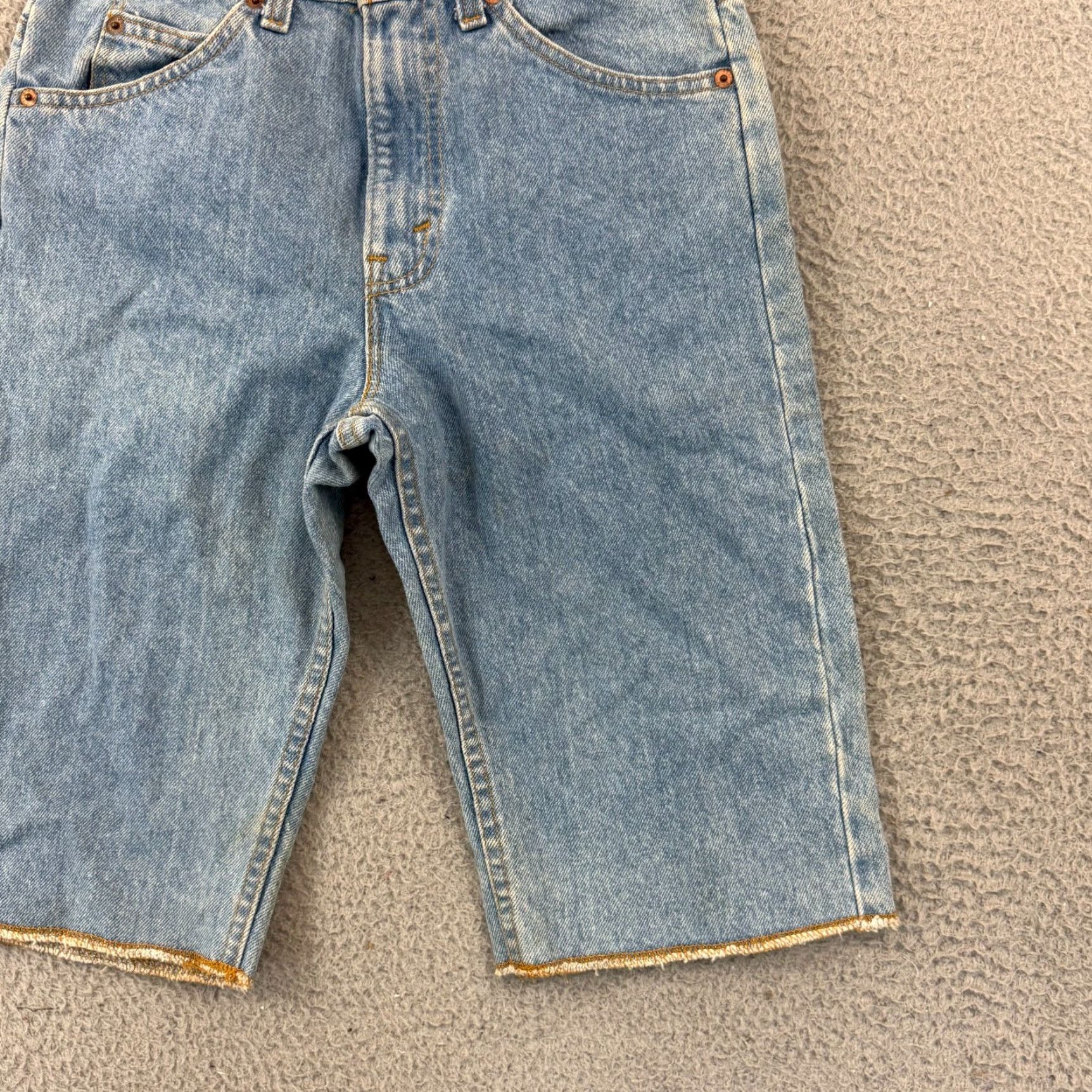 Levi's VINTAGE Levi's 505 Jean Shorts Mens 28 Orange Tab Cut Off Loose Skater Y2K 12" Jeans Shorts Mens 28 Blue Orange Tab 505 Levi's Cut Off Y2K 12" Size US 28 / EU 44 - 3 Thumbnail