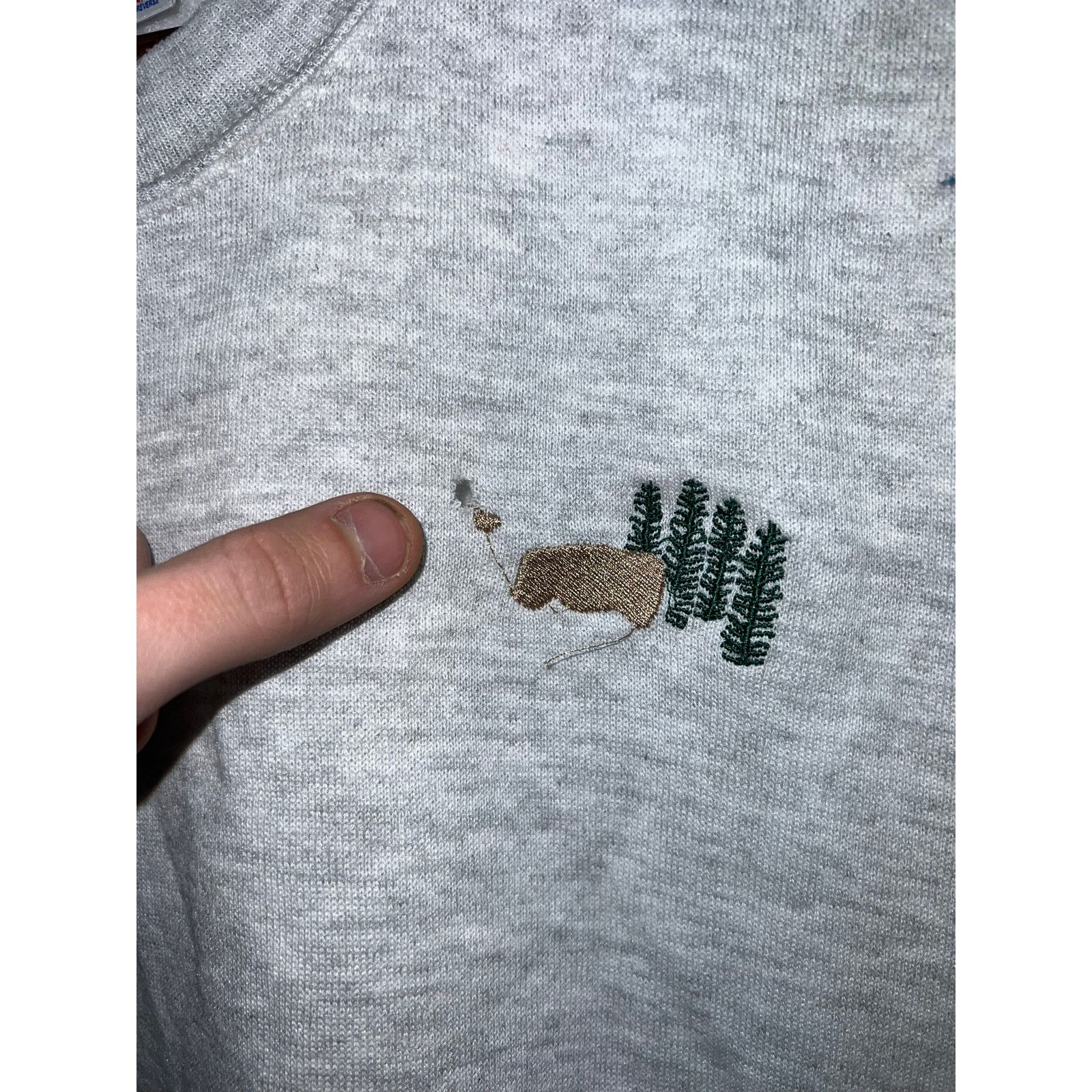 Jerzees Vintage Jerzees Sweatshirt Heather Gray Crewneck Large 90s L Size US L / EU 52-54 / 3 - 4 Thumbnail