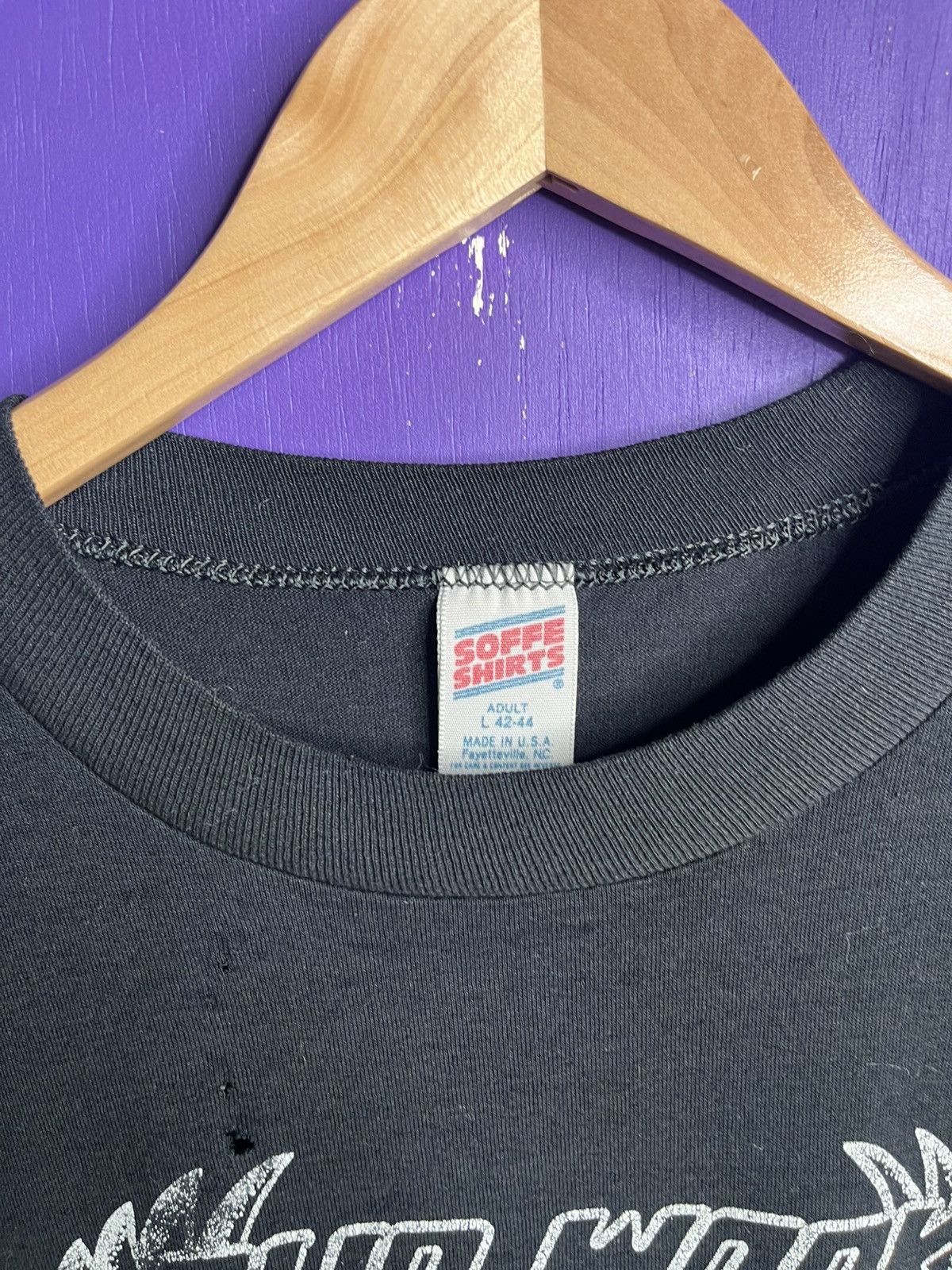 Vintage Vintage 80s our work is permanent military tee Size US L / EU 52-54 / 3 - 4 Thumbnail
