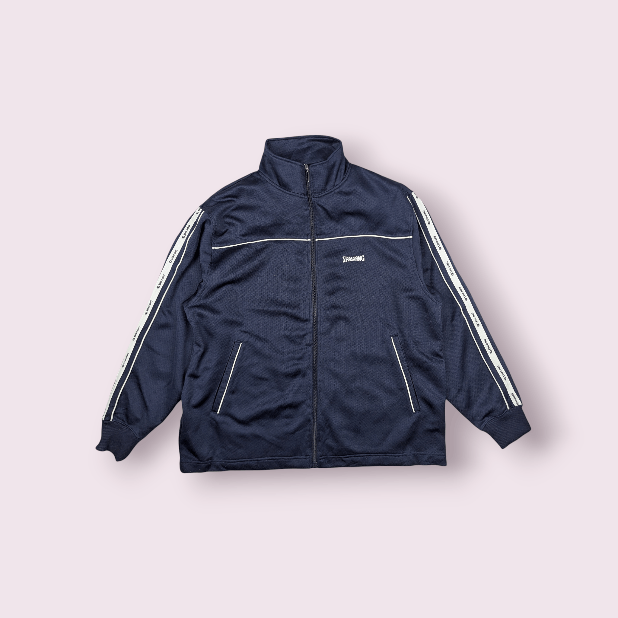 Spalding Vintage 90's SPALDING Sidetape Sportswear Training Jacket Size US M / EU 48-50 / 2 - 1 Thumbnail