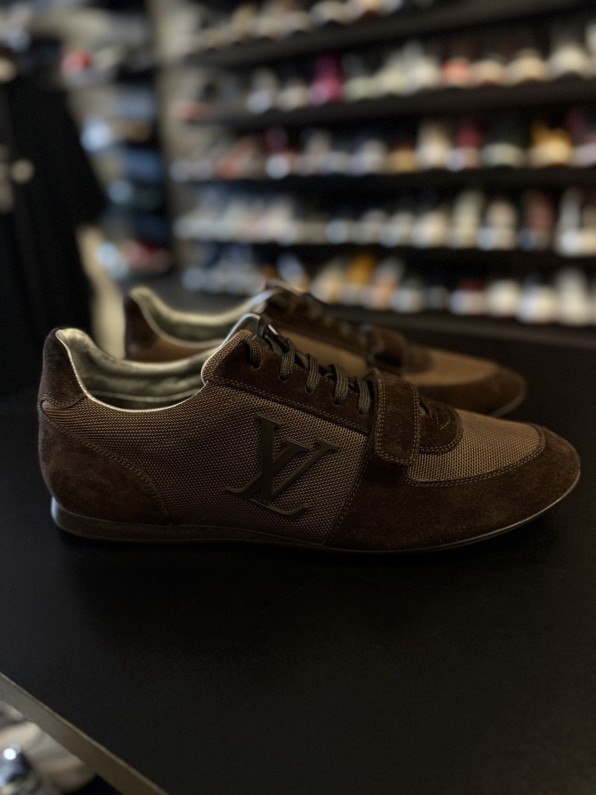 Louis Vuitton Brown Vintage Strap Sneakers 9.5LV/10.5US