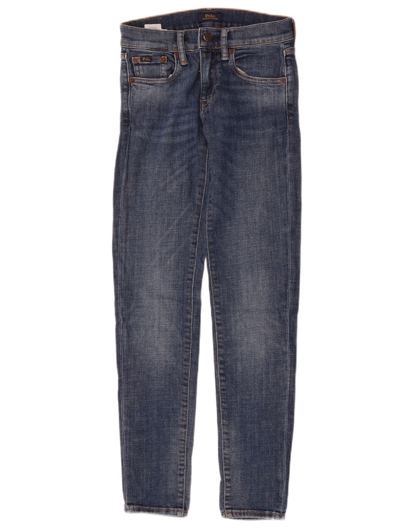 Polo Ralph Lauren Womens Slim Jeans W24 L30 Blue Cotton Size 42" / US 20 - 1 Thumbnail