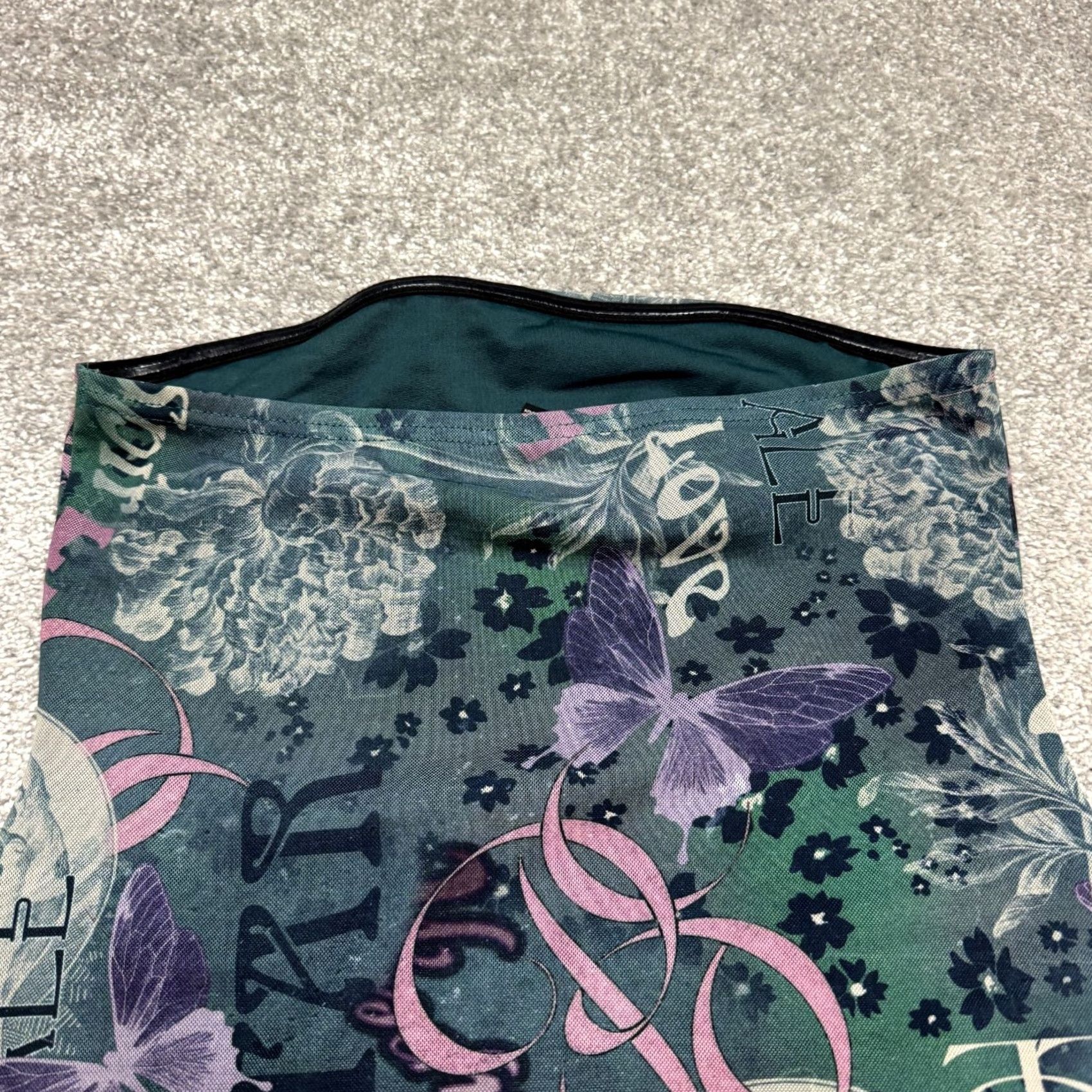 Urban Outfitters VINTAGE? No — wait. The item is not vintage. Urban Outfitters Dress Graphics Print Straps Green Shirt? Size M / US 6-8 / IT 42-44 - 5 Thumbnail