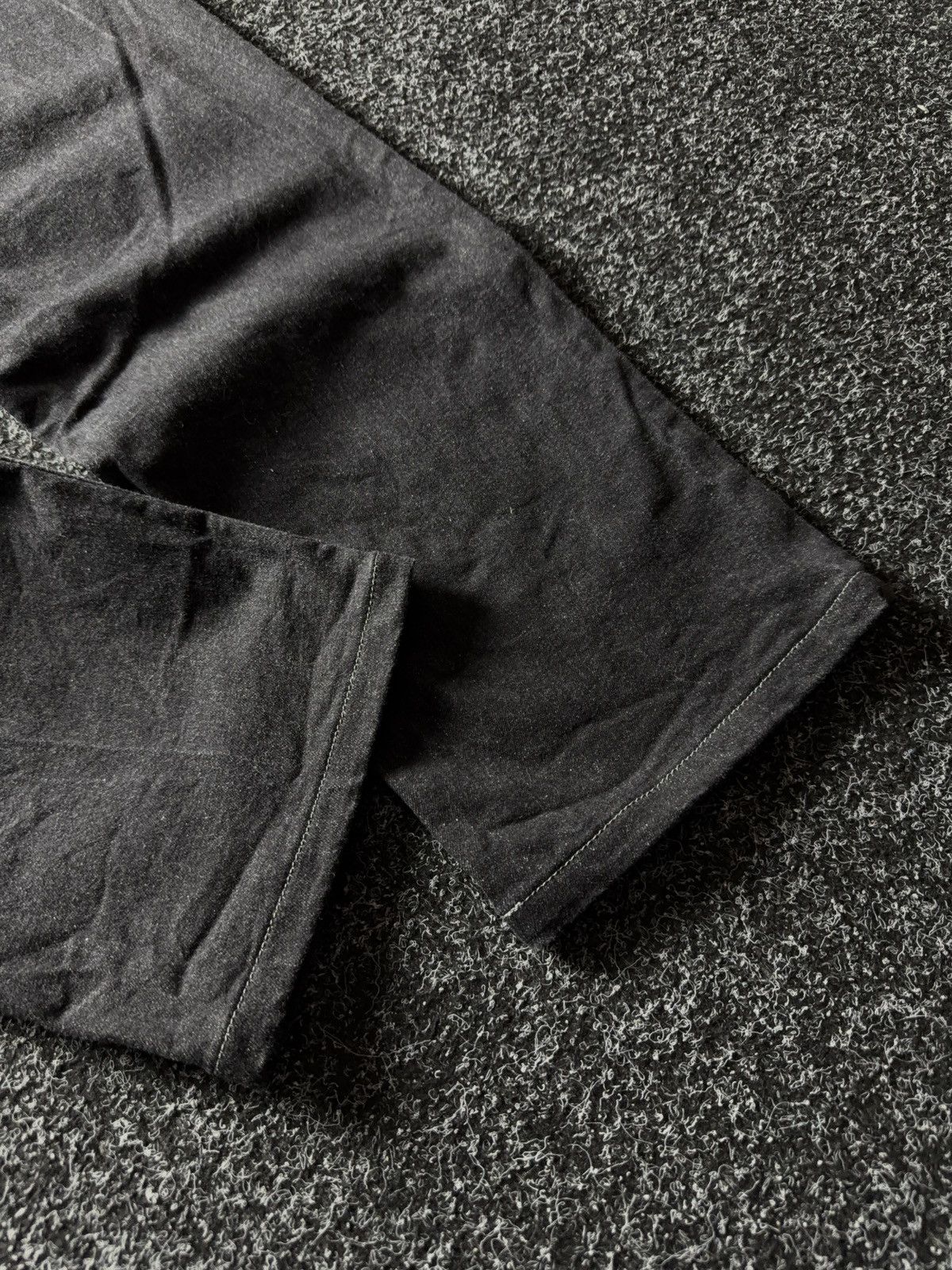 Vintage Luxury Avant Garde Borelio Black Straight Leg Denim Jeans Size US 33 - 14 Thumbnail