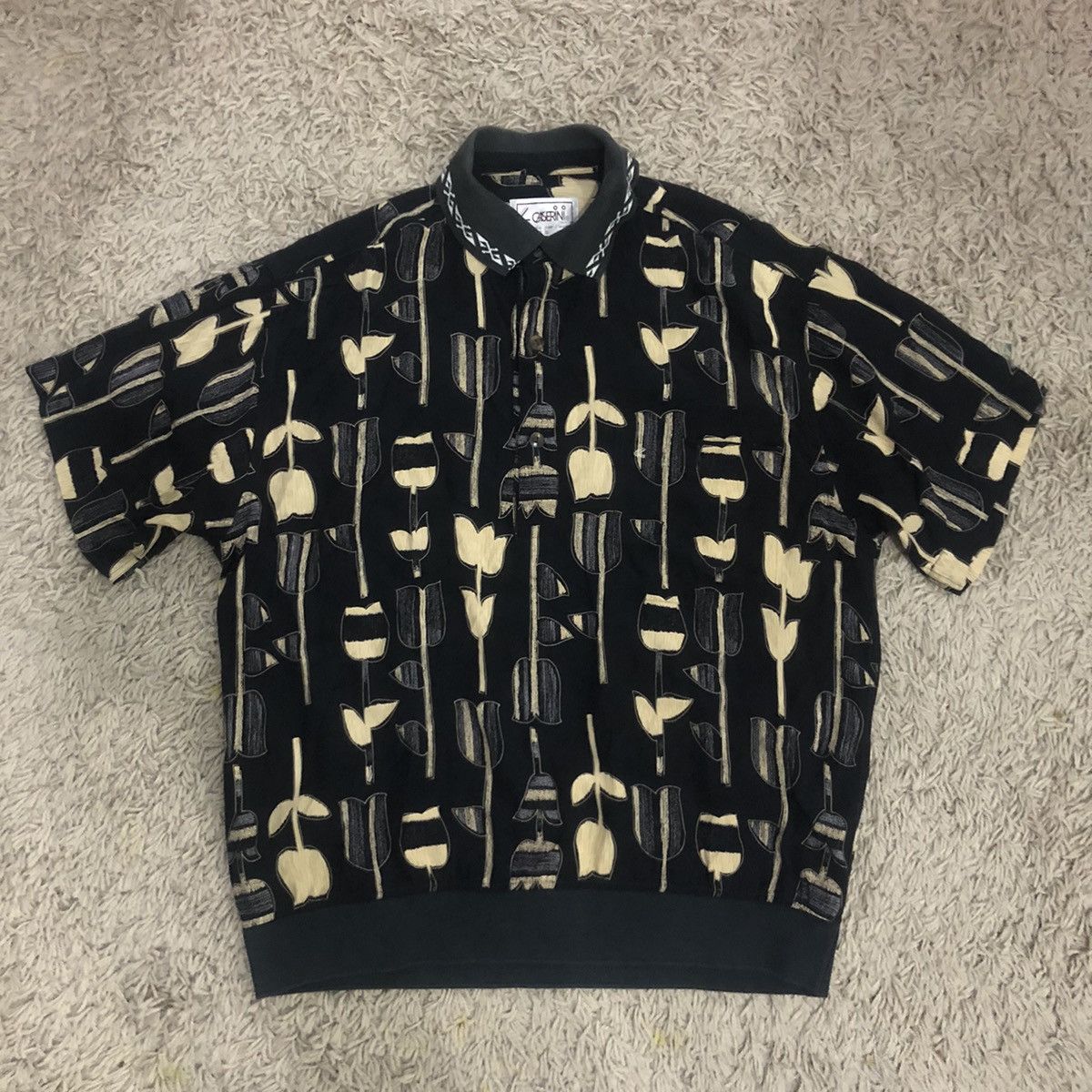 Designer × Vintage Vintage caserini italy rayon button tshirt Size US M / EU 48-50 / 2 - 1 Thumbnail