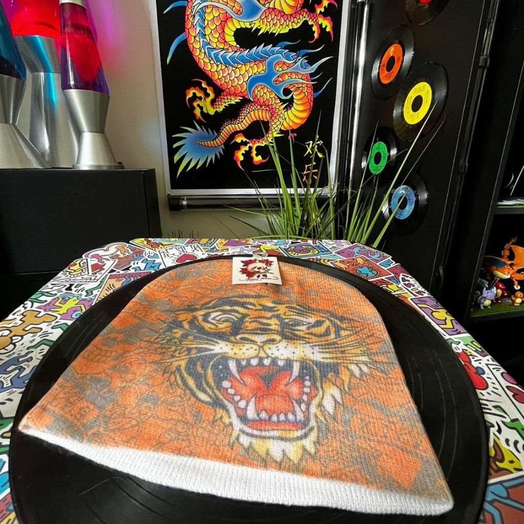 Ed Hardy Y2k Ed Hardy Style Tiger Beanie Size 26 - 3 Thumbnail