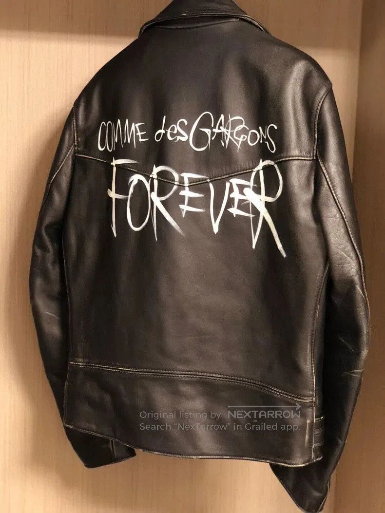 Comme des Garcons Comme des Garcons Leather Jacket. Size US XXL / EU 58 / 5 - 9 Thumbnail
