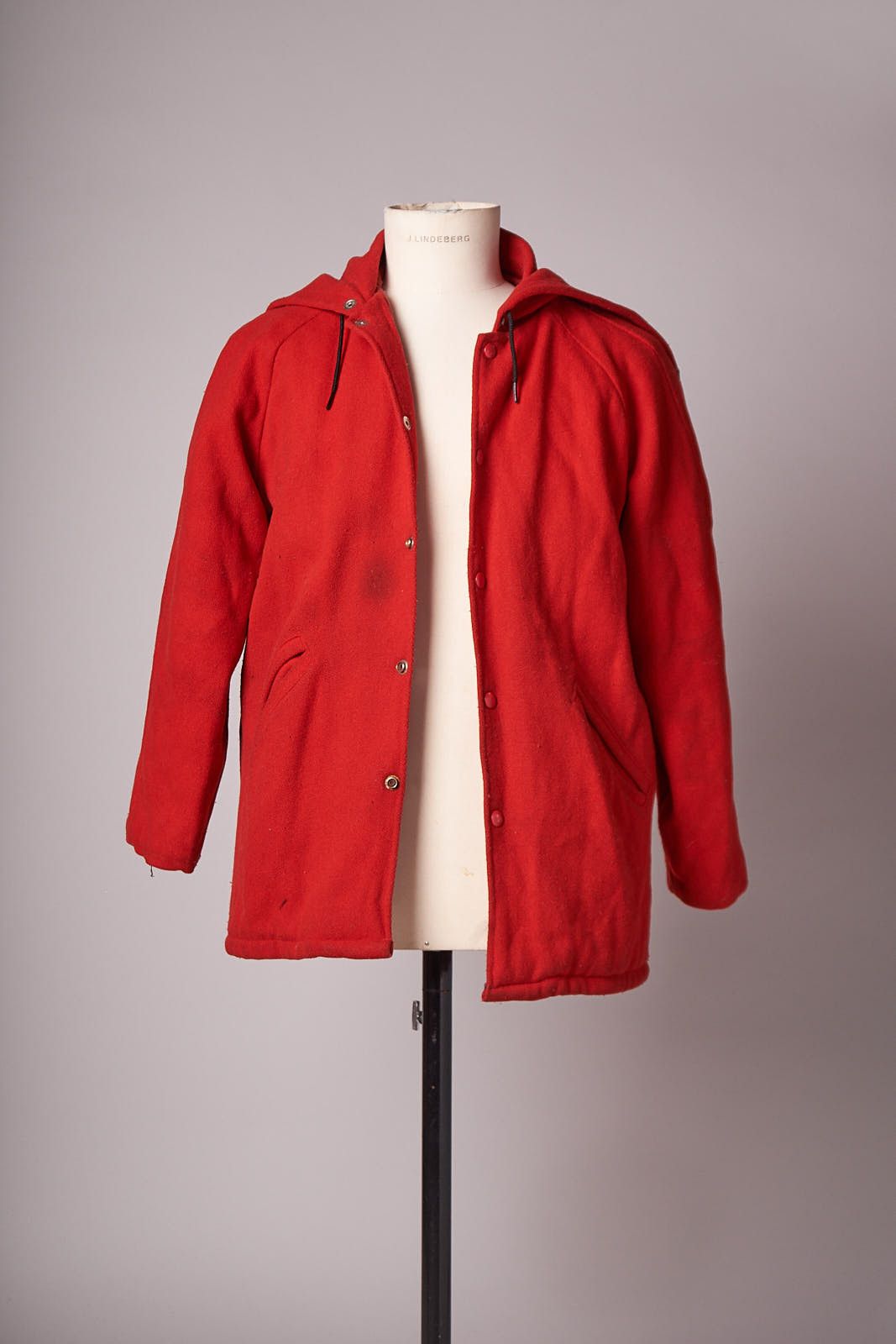 Vintage 1950s-60s Vintage Red Car Hunting Letterman Coat Size US M / EU 48-50 / 2 - 1 Thumbnail