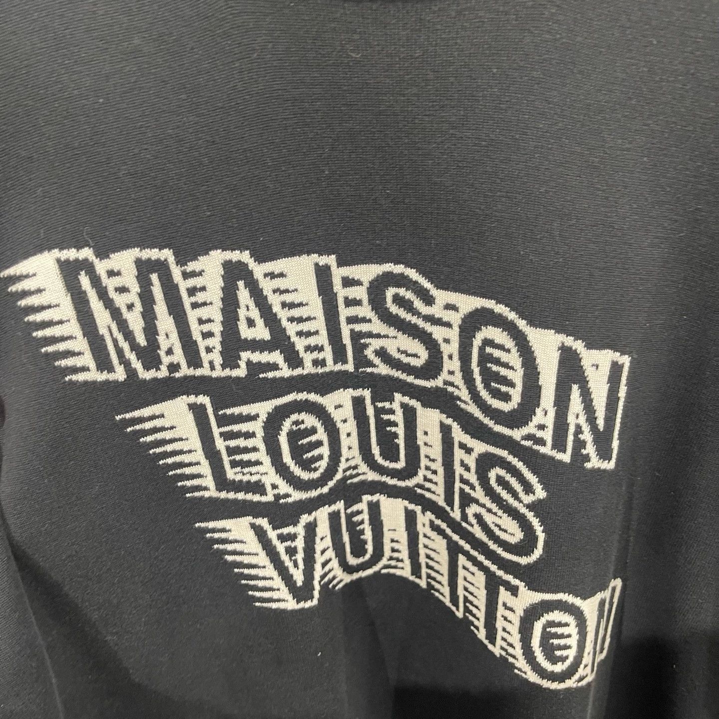 Louis Vuitton LV Black Phantom Knit Short Sleeve Tee Size US XL / EU 56 / 4 - 4 Thumbnail