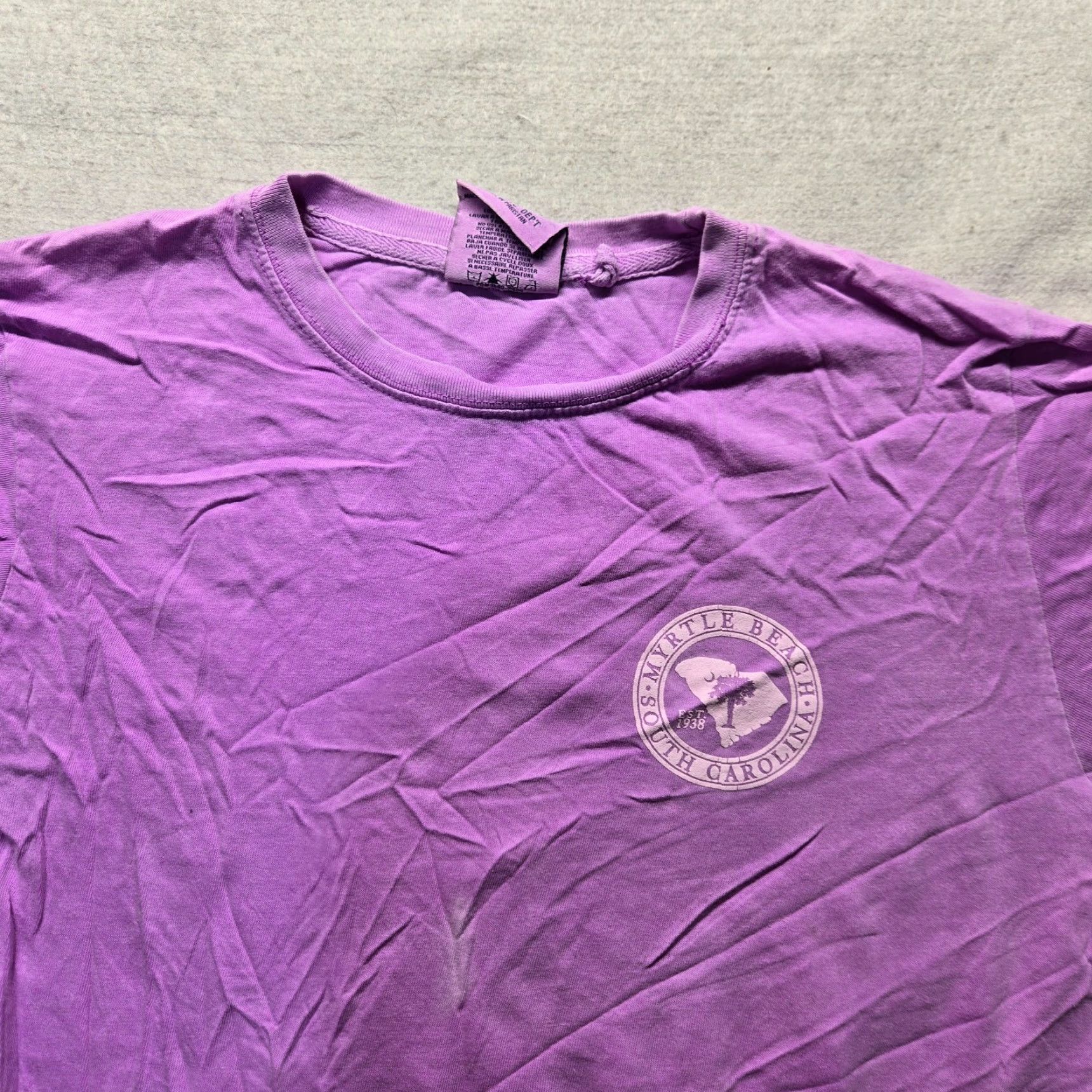 Vintage VINTAGE Myrtle Beach South Carolina SC Purple Tee T-Shirt Women’s Medium Size M / US 6-8 / IT 42-44 - 3 Thumbnail