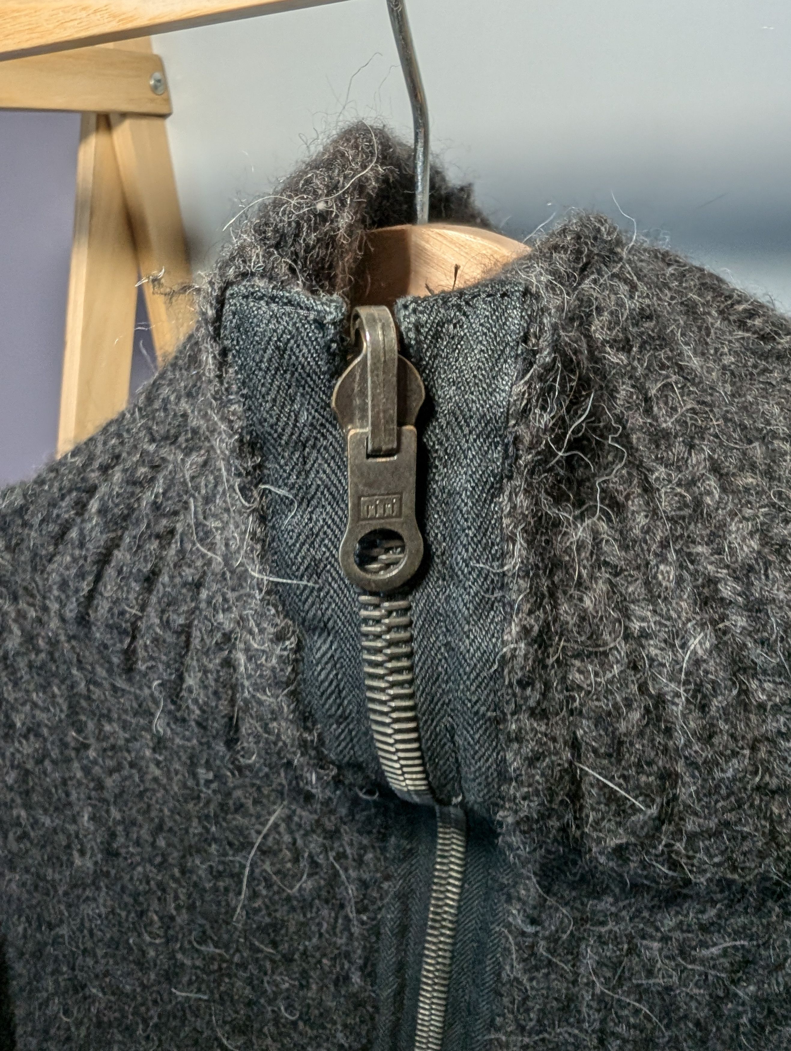 Isamu Katayama Backlash Heavy alpaca wool zip up knit reversible Size US XS / EU 42 / 0 - 4 Thumbnail