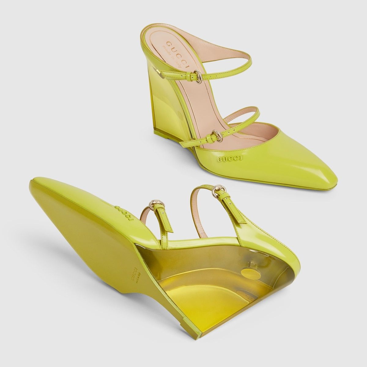 Gucci oc11z1025 Wedge Mules in Green Size US 5 / IT 35 - 6 Thumbnail
