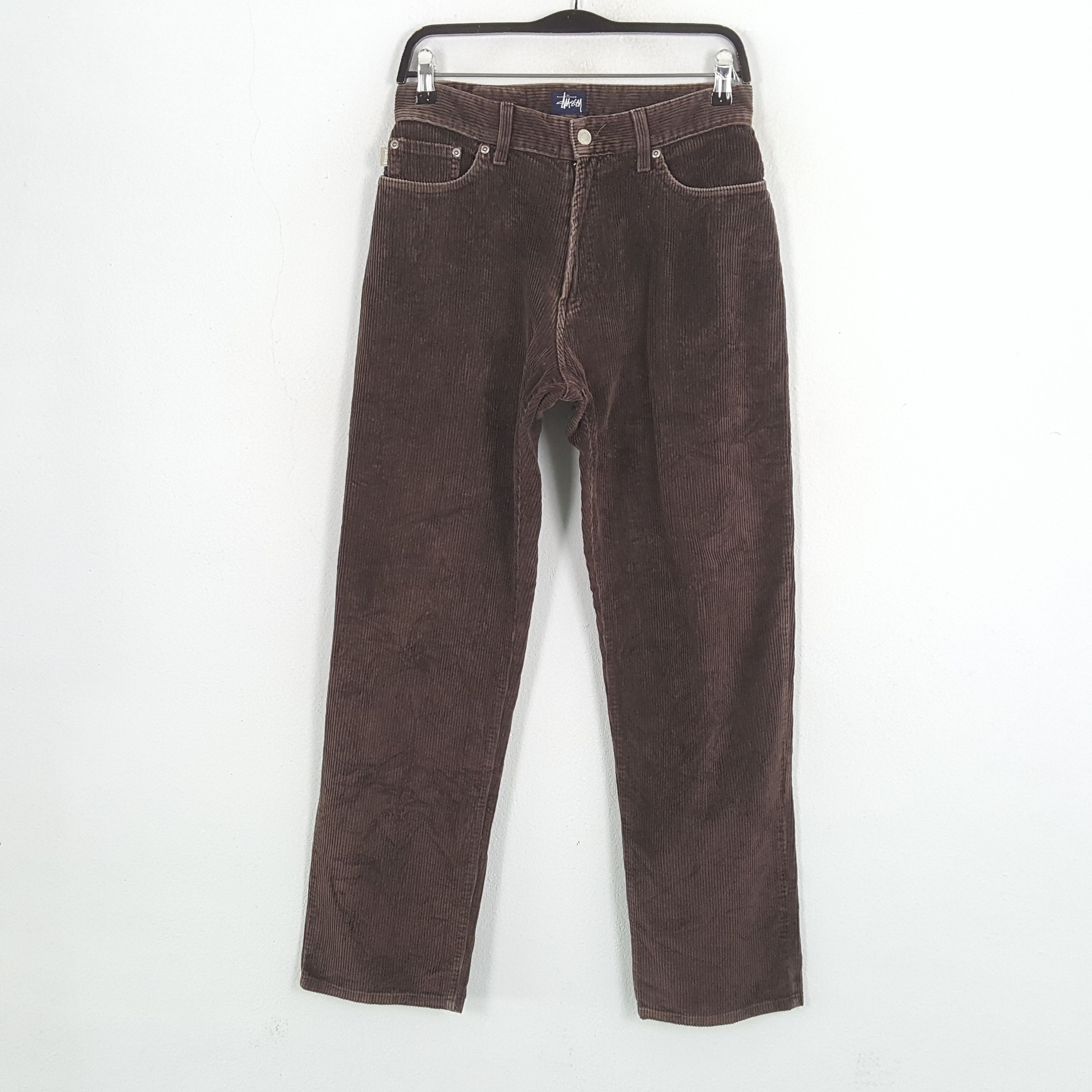 Stussy × Vintage STUSSY Streetwear Custom Art Corduroy Pant Size US 27 - 4 Thumbnail