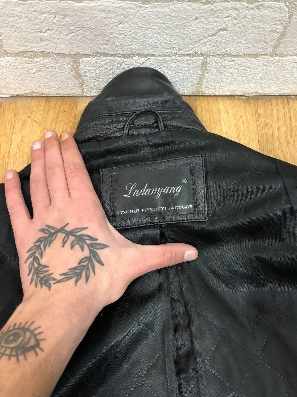 Other VINTAGE 00s MOTO LEATHER PUNK LEATHER JACKET AVANT-GARDE Size US XL / EU 56 / 4 - 2 Thumbnail