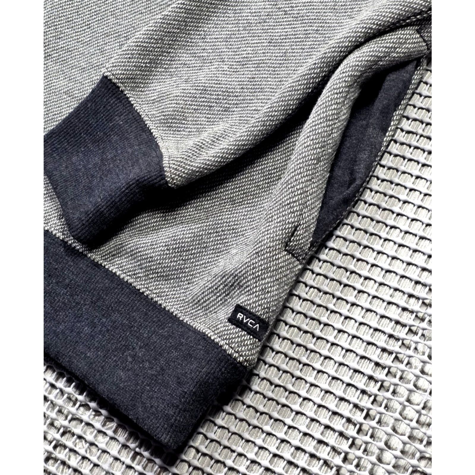 RVCA RVCA Men's Henley Hoodie Sweatshirt Hooded Button 3 Buttons Multicolor Logo Embroidered Hip Hop Shirt Hoodie Mens M Size US M / EU 48-50 / 2 - 7 Thumbnail