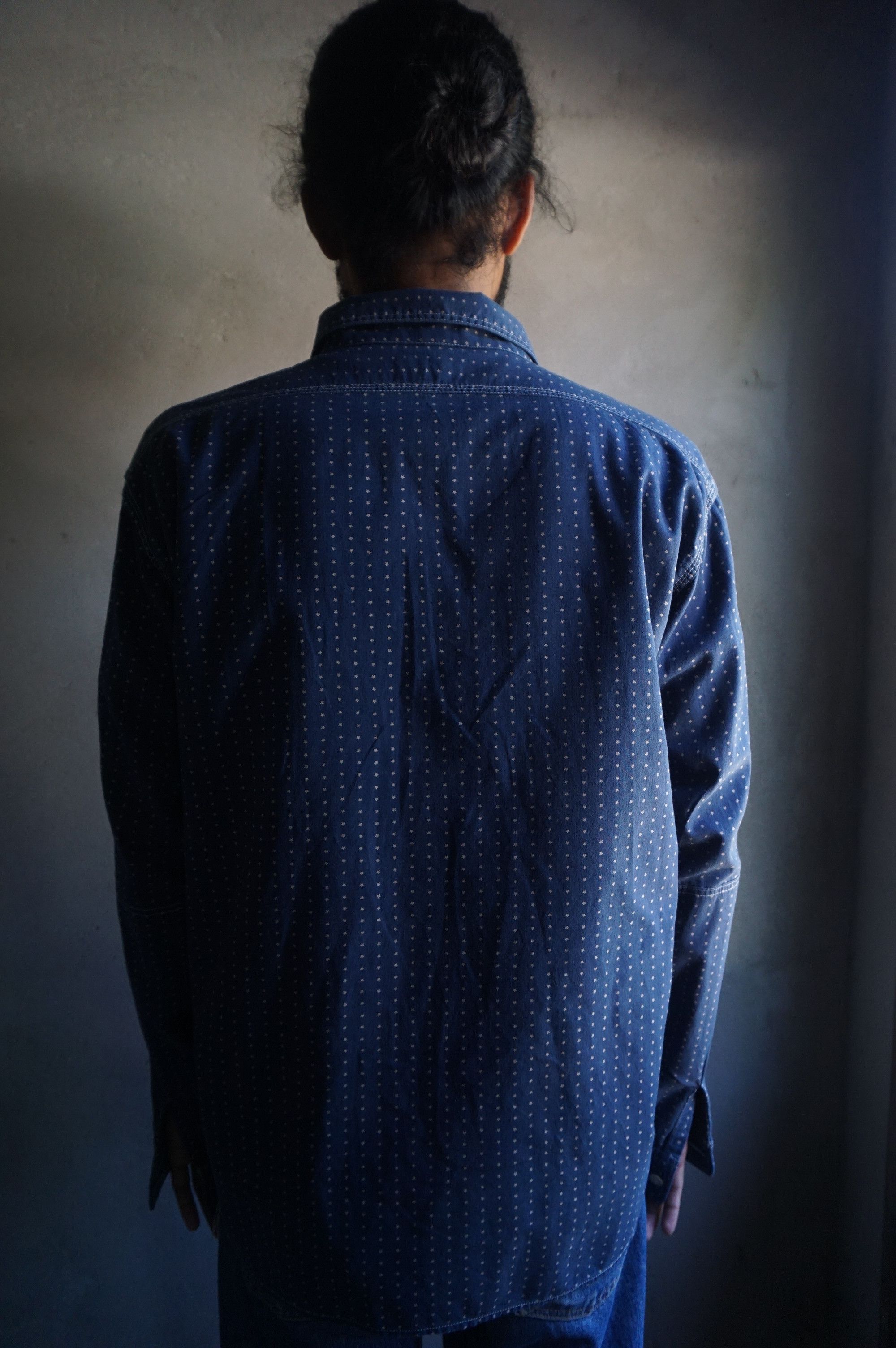 Japanese Brand × Pherrow's Pherrow indigo star work shirt Size US XL / EU 56 / 4 - 18 Thumbnail