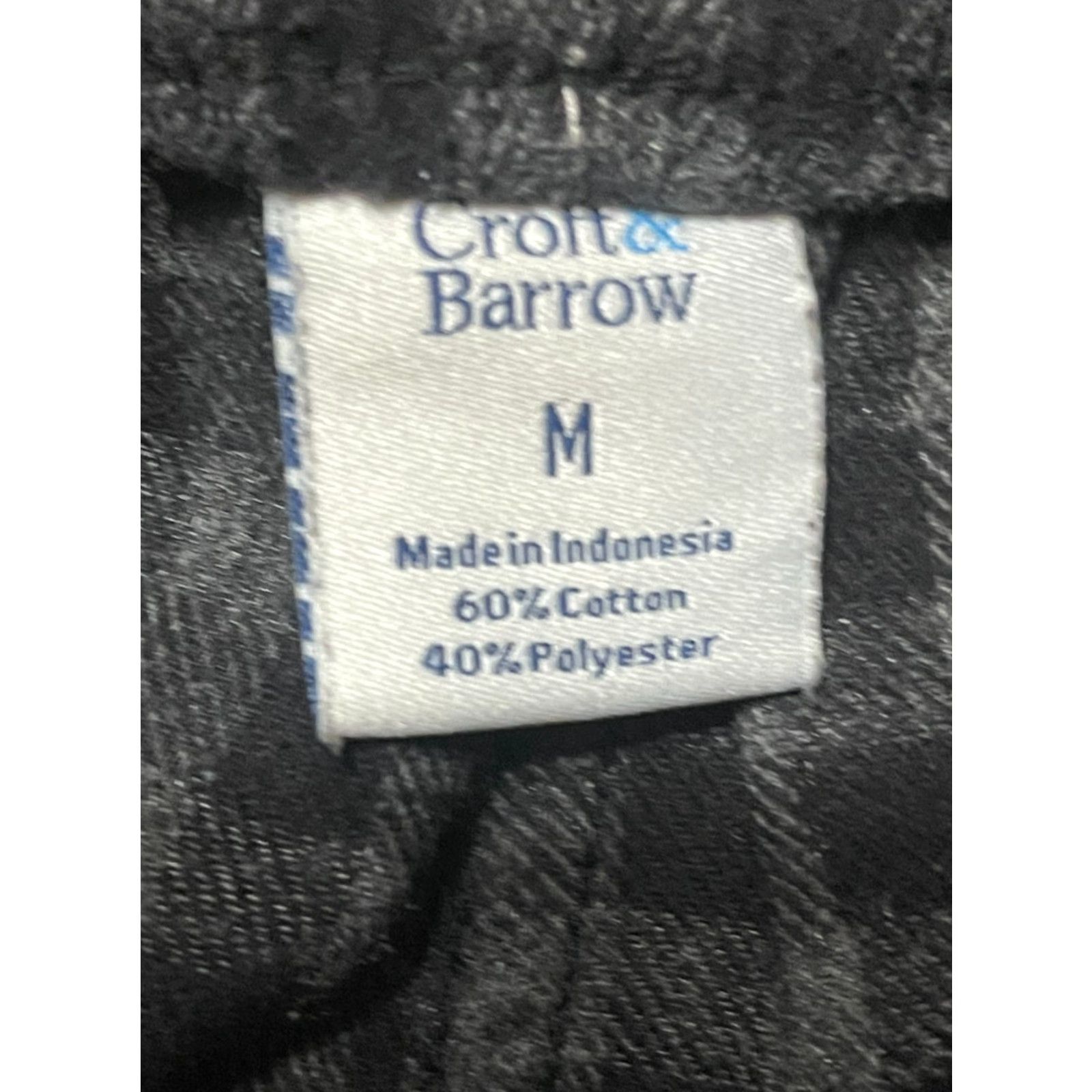 Croft & Barrow Croft & Barrow Pants Mens Size Medium Gray Black Plaid Waist Drawstring Lounge Pants Mens Size US 31 - 6 Thumbnail