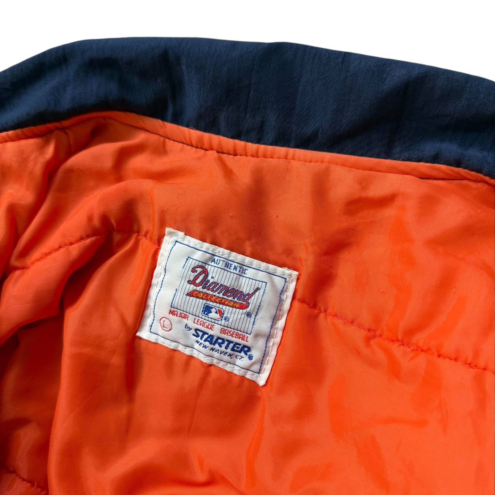 MLB VTG 90s DETROIT TIGERS STARTER BOMBER JACKET SLEEVE LOGO Size US L / EU 52-54 / 3 - 6 Thumbnail