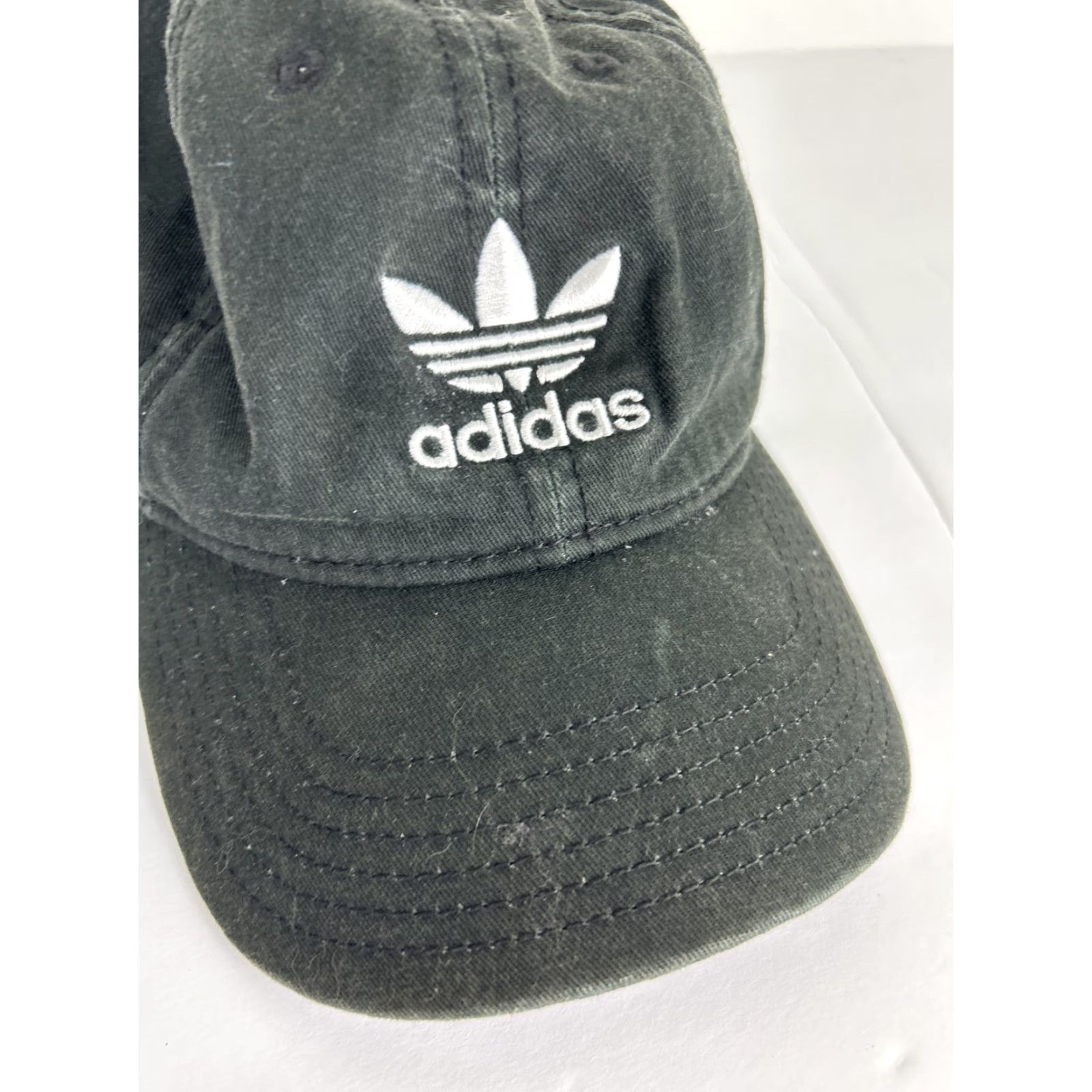 Adidas Adidas Dad Hat Baseball Cap One Size Adjustable Cotton Black Tri Cone Mens Size ONE SIZE - 4 Thumbnail