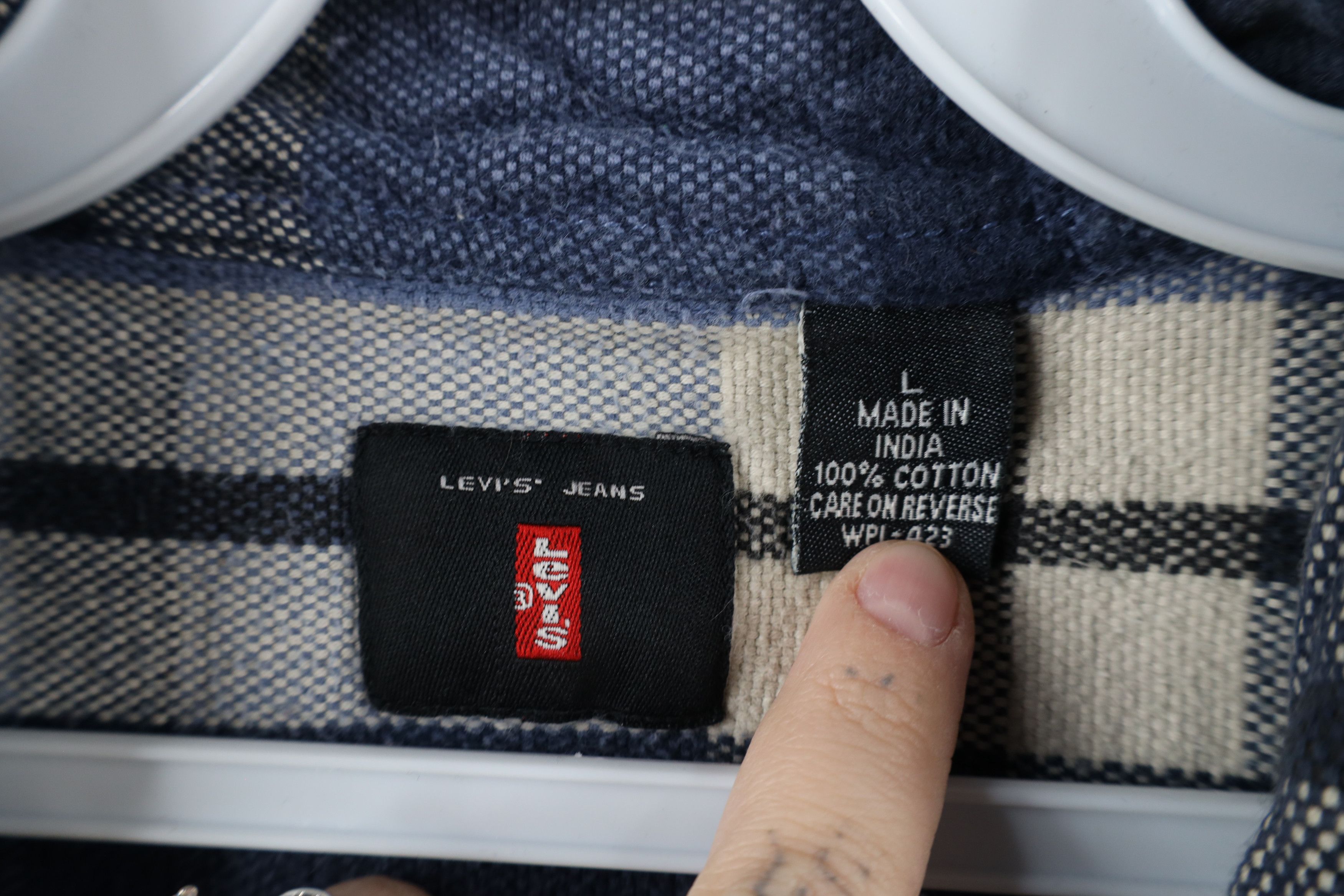Levi's × Vintage Vintage 90s Levis Baggy Fit Heavyweight Flannel Button Shirt Size US L / EU 52-54 / 3 - 8 Thumbnail