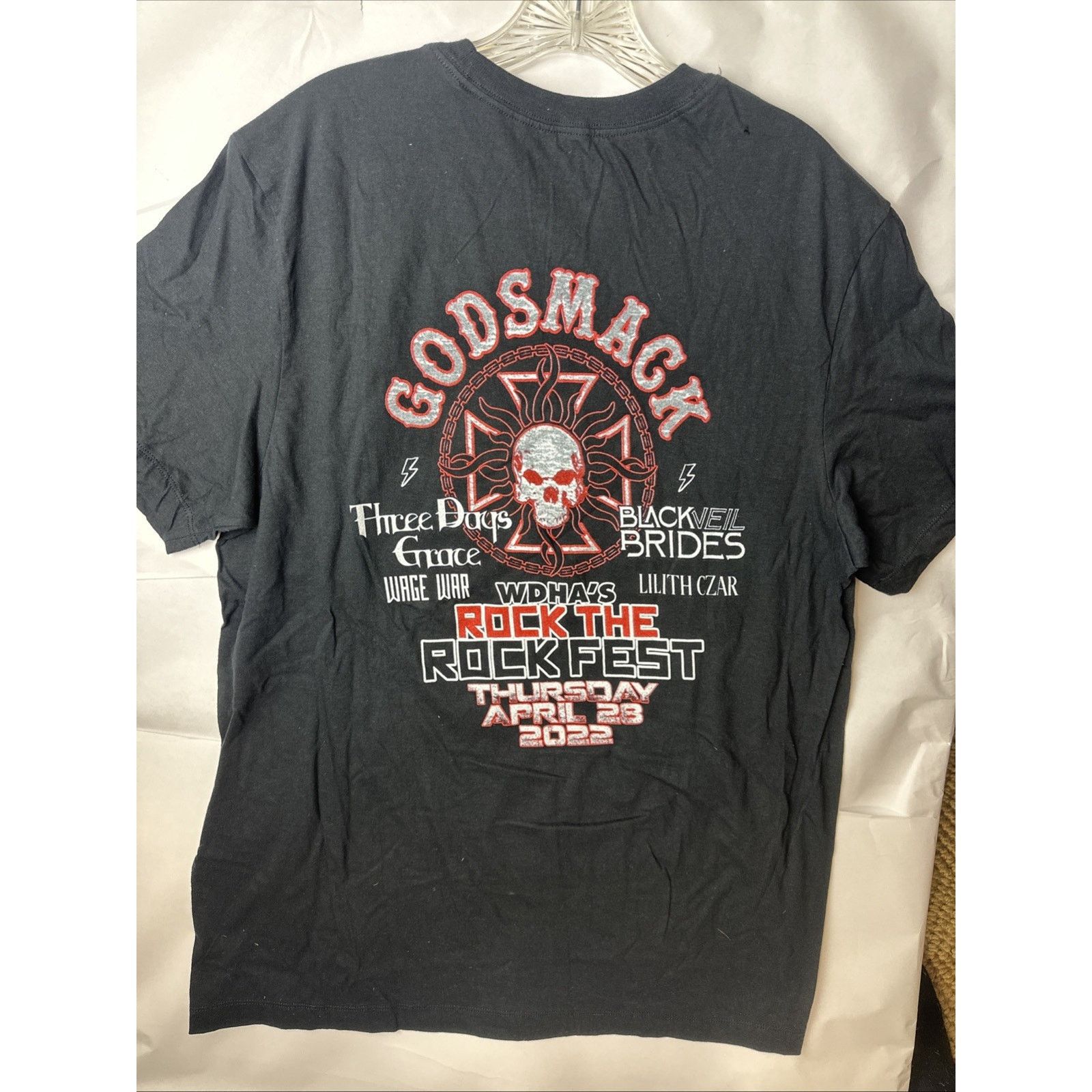 Fruit Of The Loom WDHA’s Rock Fest 2022 T-Shirt Godsmack Three Days Grace Larg Size US L / EU 52-54 / 3 - 5 Thumbnail