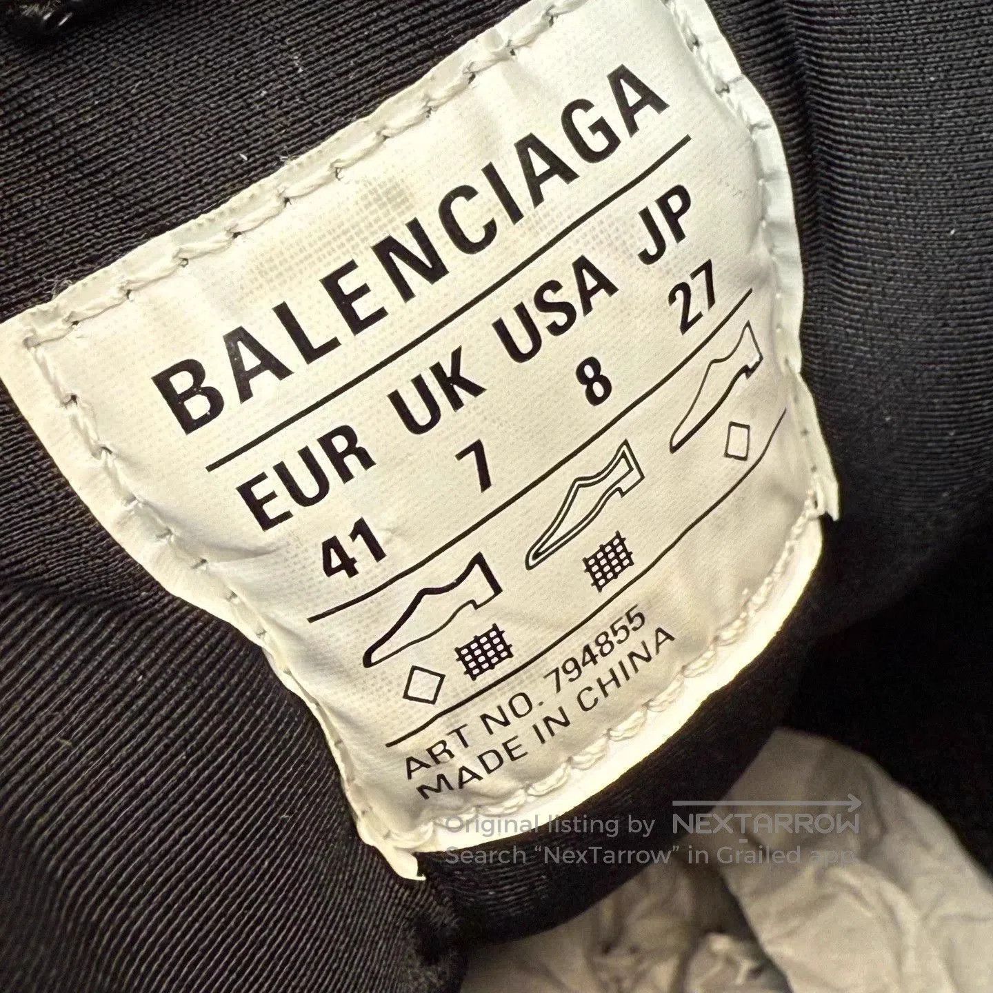 Balenciaga Black Low-Top Sneakers Size 8. Size US 8 / EU 41 - 8 Thumbnail