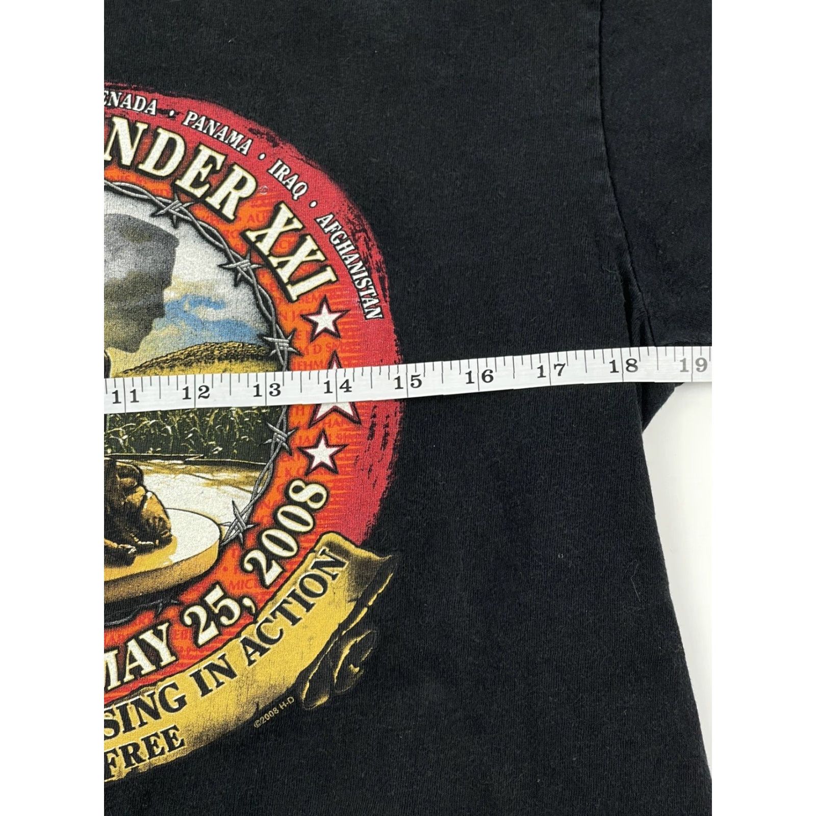 Harley Davidson VINTAGE Harley-Davidson T-Shirt Rolling Thunder 90s Black Adult Medium Double-Sided Mens Size US M / EU 48-50 / 2 - 7 Thumbnail