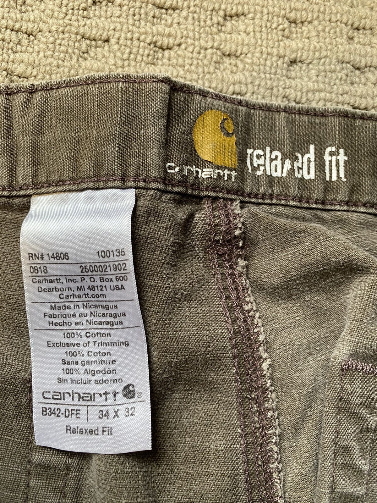 Carhartt Carhartt Brown Cargo Pants Size US 34 / EU 50 - 3 Thumbnail