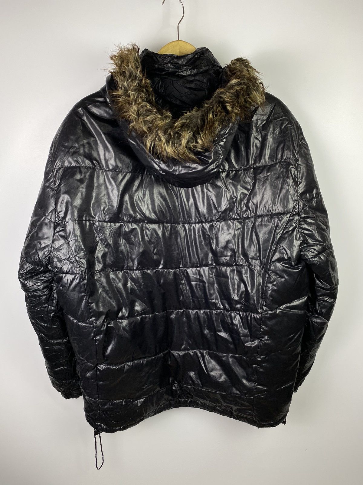 faux fur puffer jacket vkei style japan villand