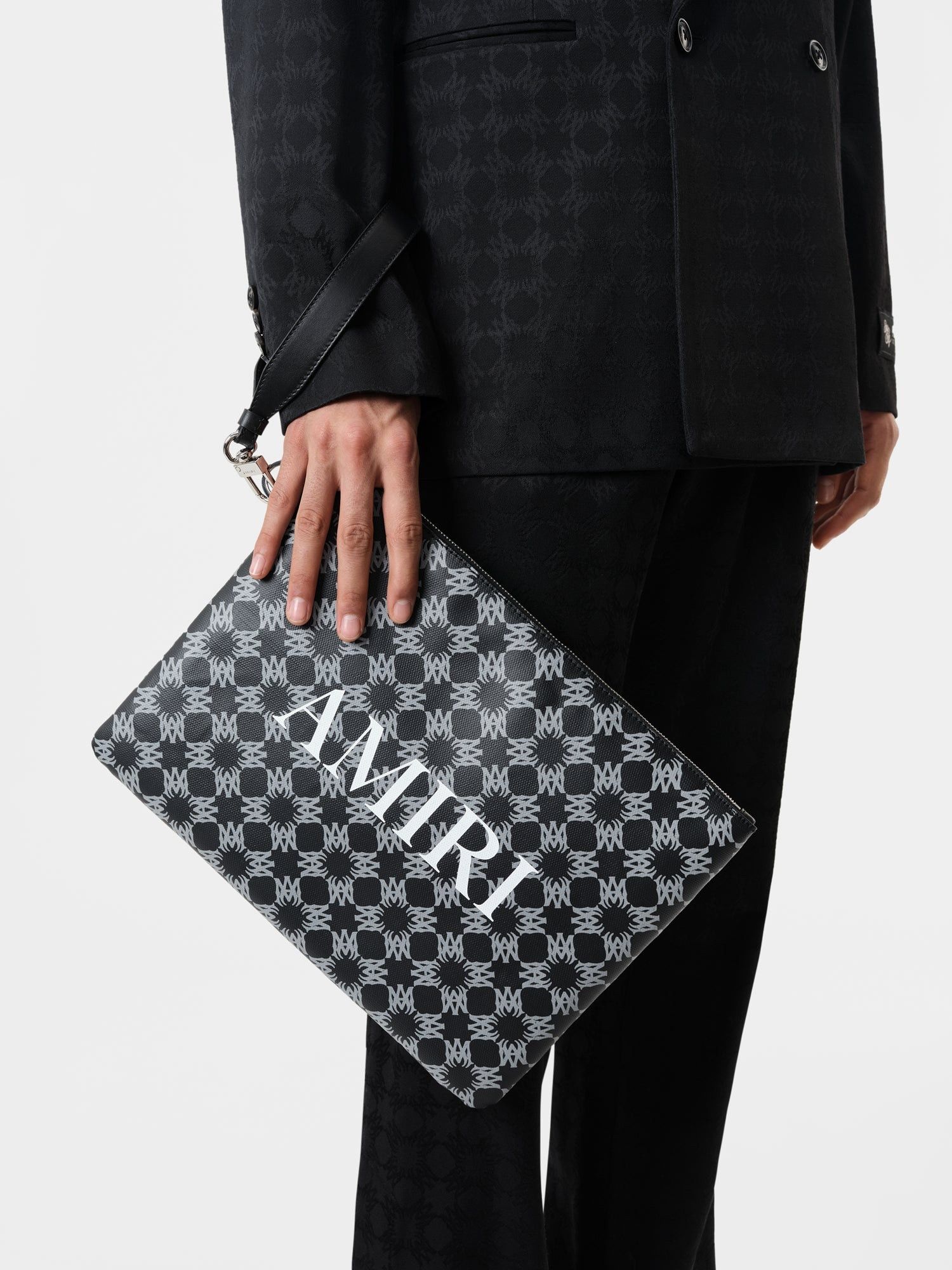 Amiri o1orln1025 Size: OS / MA Quad Large Zip Pouch With Strap Size ONE SIZE - 6 Thumbnail