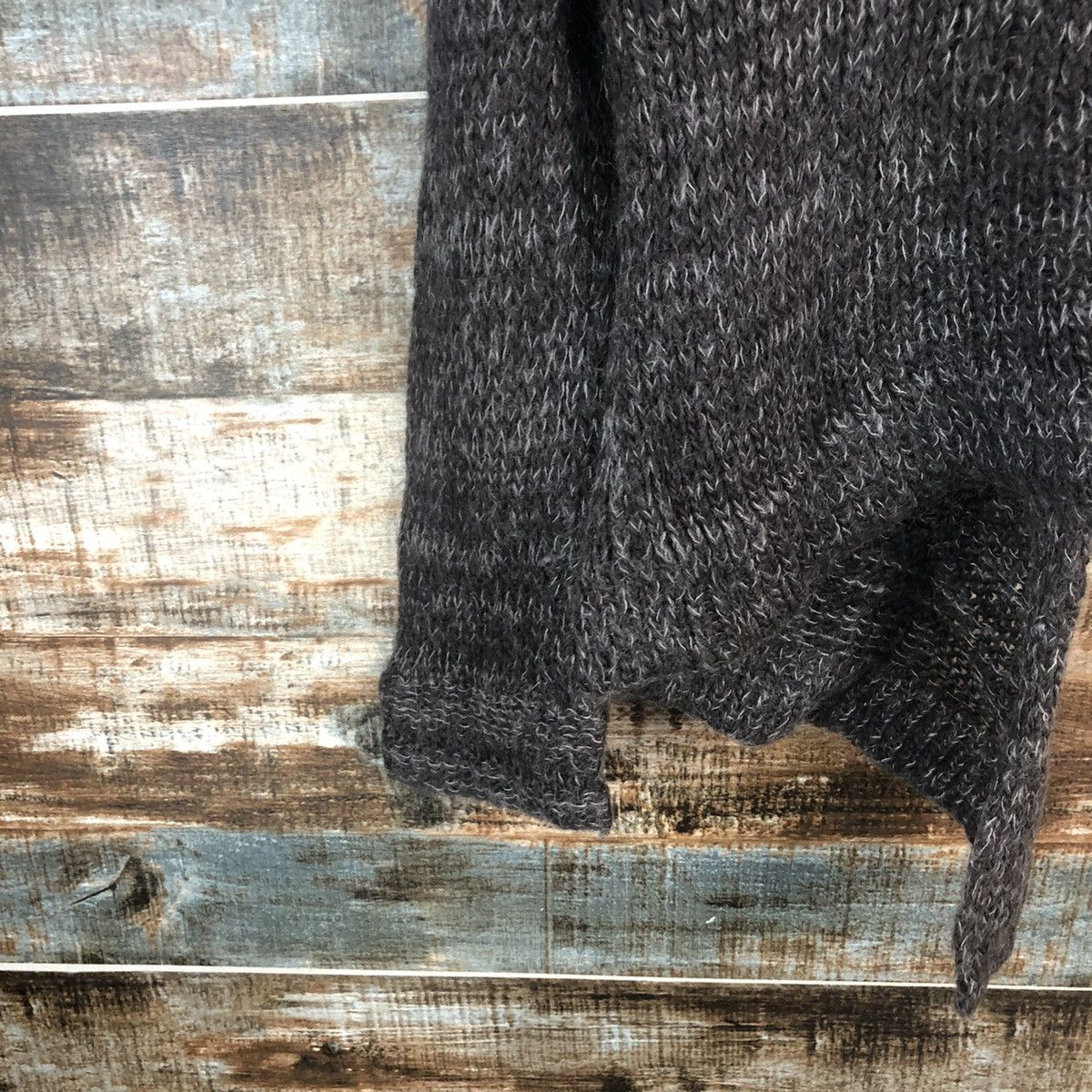 ABAHOUSE × Homespun Knitwear Abahouse Brown Cardigan mohair shaggy fur Knitwear #A2262 Size M / US 6-8 / IT 42-44 - 14 Thumbnail