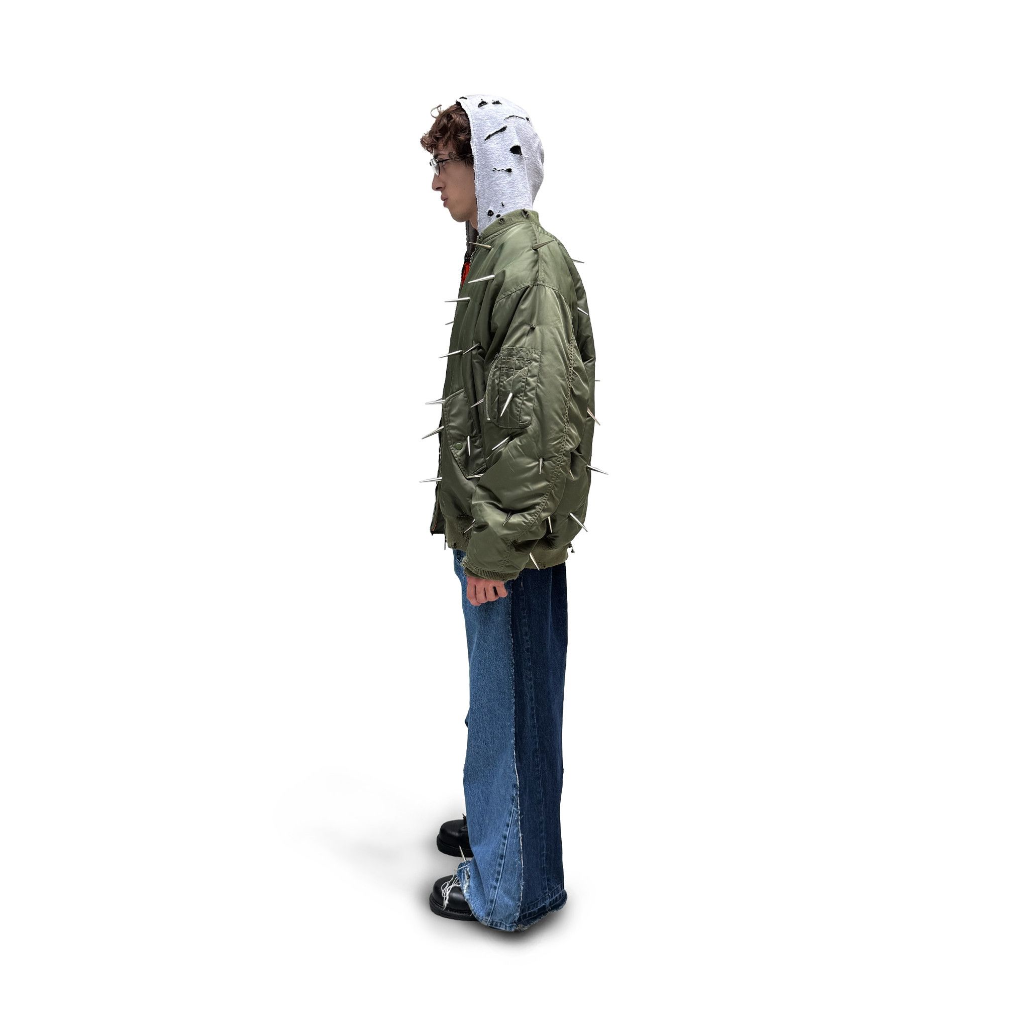 Other BRVNO OFFICIAL ALL OVER SPIKES BOMBER Size US L / EU 52-54 / 3 - 5 Thumbnail