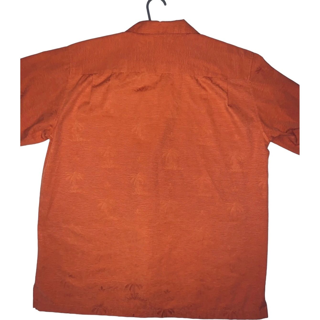 Other Gordon Short Sleeve Button Front Shirt Orange Palm Pattern Size US L / EU 52-54 / 3 - 2 Thumbnail