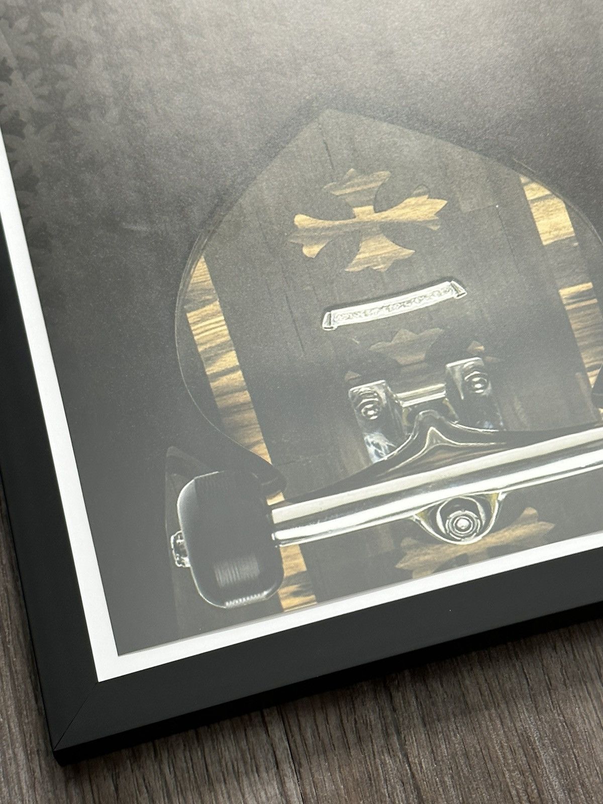 Chrome Hearts 🖤Chrome Hearts🖤 Skateboard 9x12 Framed Poster Size ONE SIZE - 3 Thumbnail
