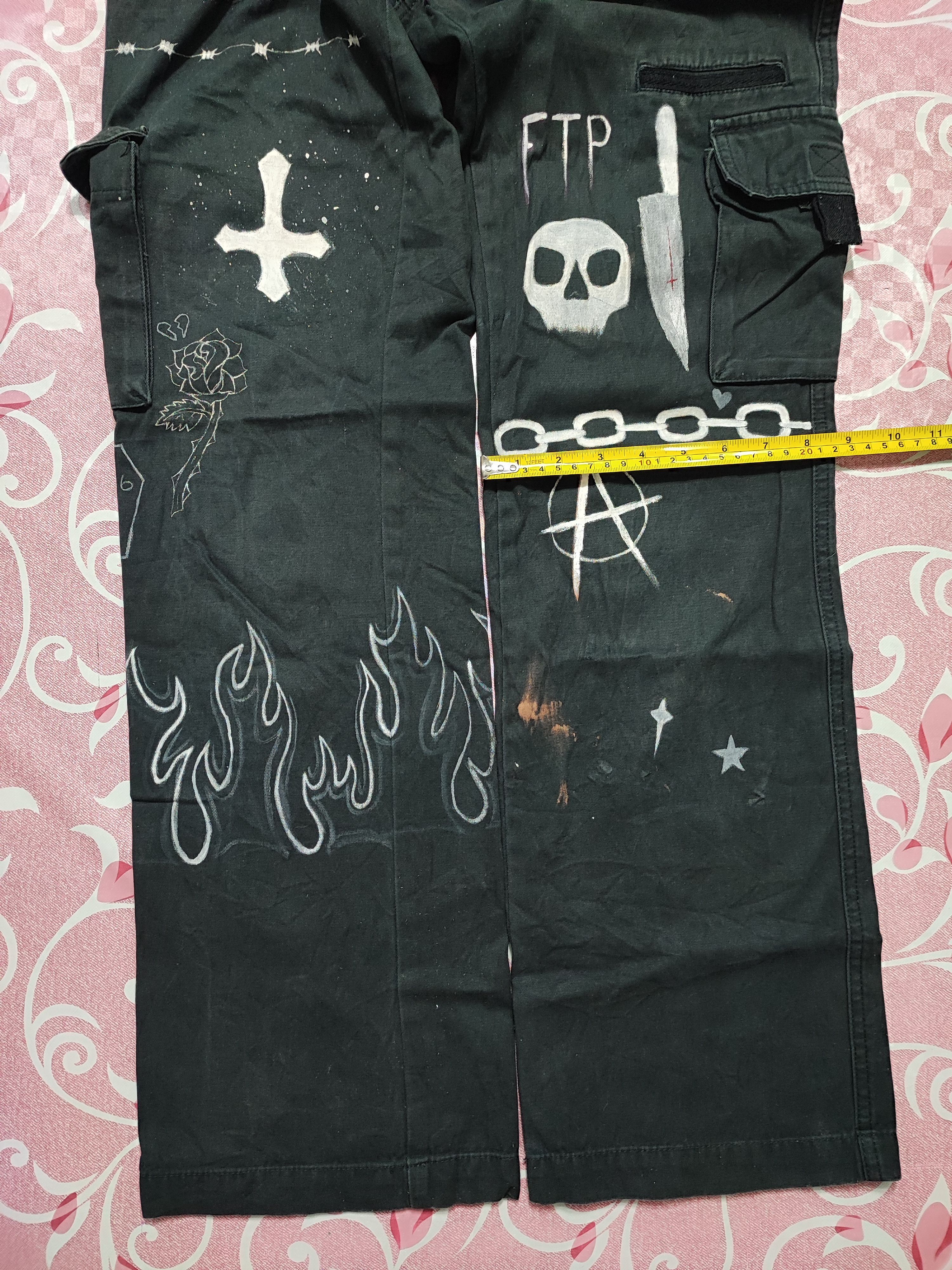 Dickies Cargo Cotton Hand Painted Art Punk Dickes Size US 32 / EU 48 - 12 Thumbnail