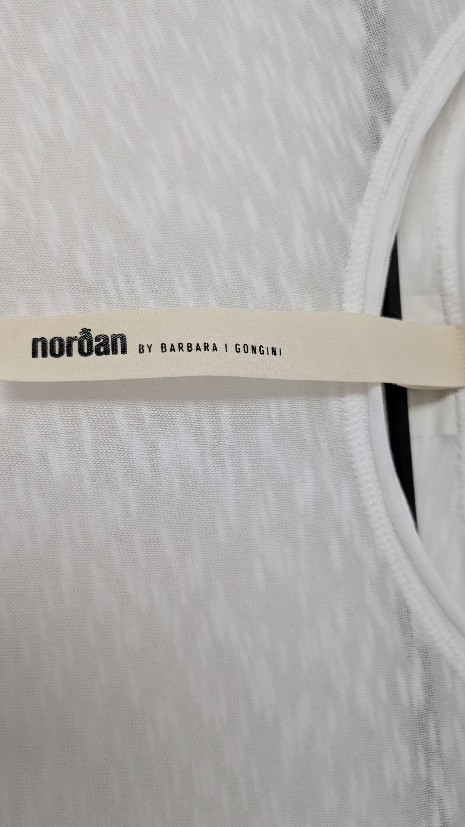 Barbara I Gongini Nordan by Barbara I Gongini White Sheer Long-Sleeve Top Size US M / EU 48-50 / 2 - 4 Thumbnail