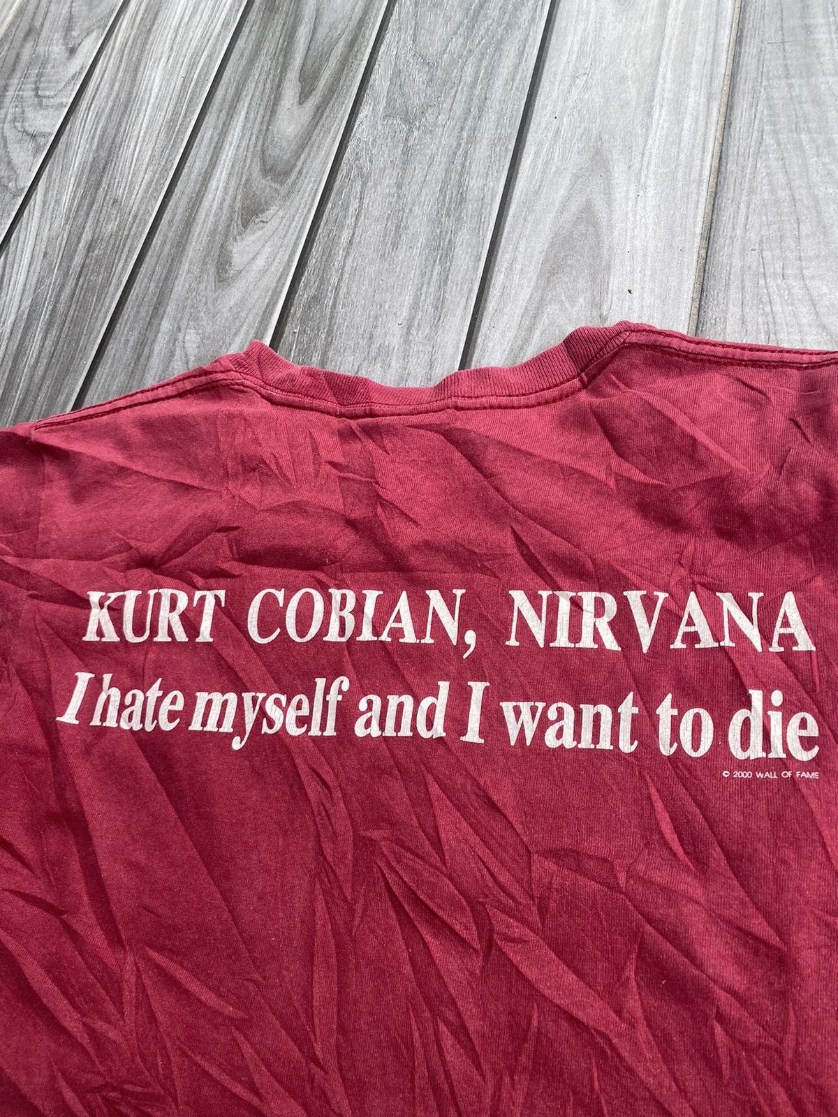 Band Tees 💸NEED GONE💸Vintage kurt cobain nirvana i hate myself tee Size US S / EU 44-46 / 1 - 8 Thumbnail