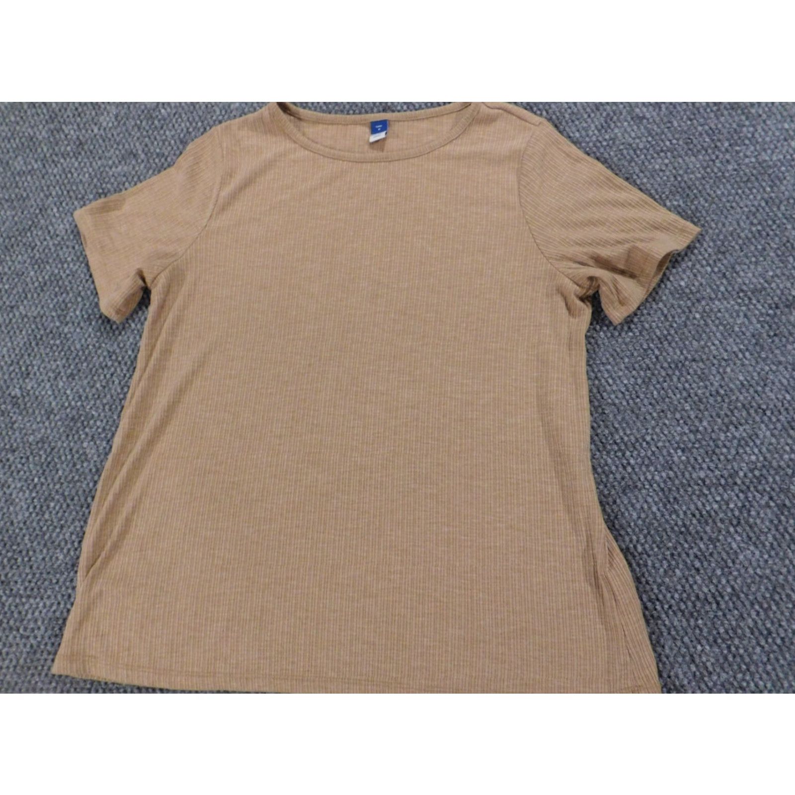 Old Navy Old Navy Blouse Shirt Brown Medium Womens Regular Size M Long Sleeve Round Neck Pullover Casual Stretch Button Modern Basic Size M / US 6-8 / IT 42-44 - 2 Thumbnail