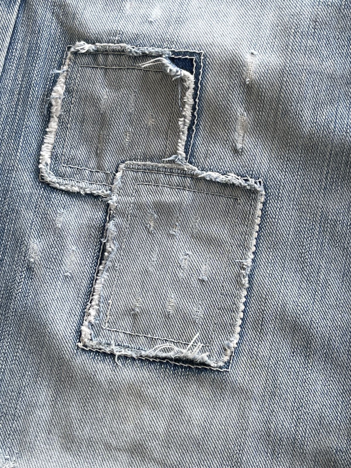Vintage Vintage Edwin EV Distressed Patchwork Denim Size US 33 - 16 Thumbnail