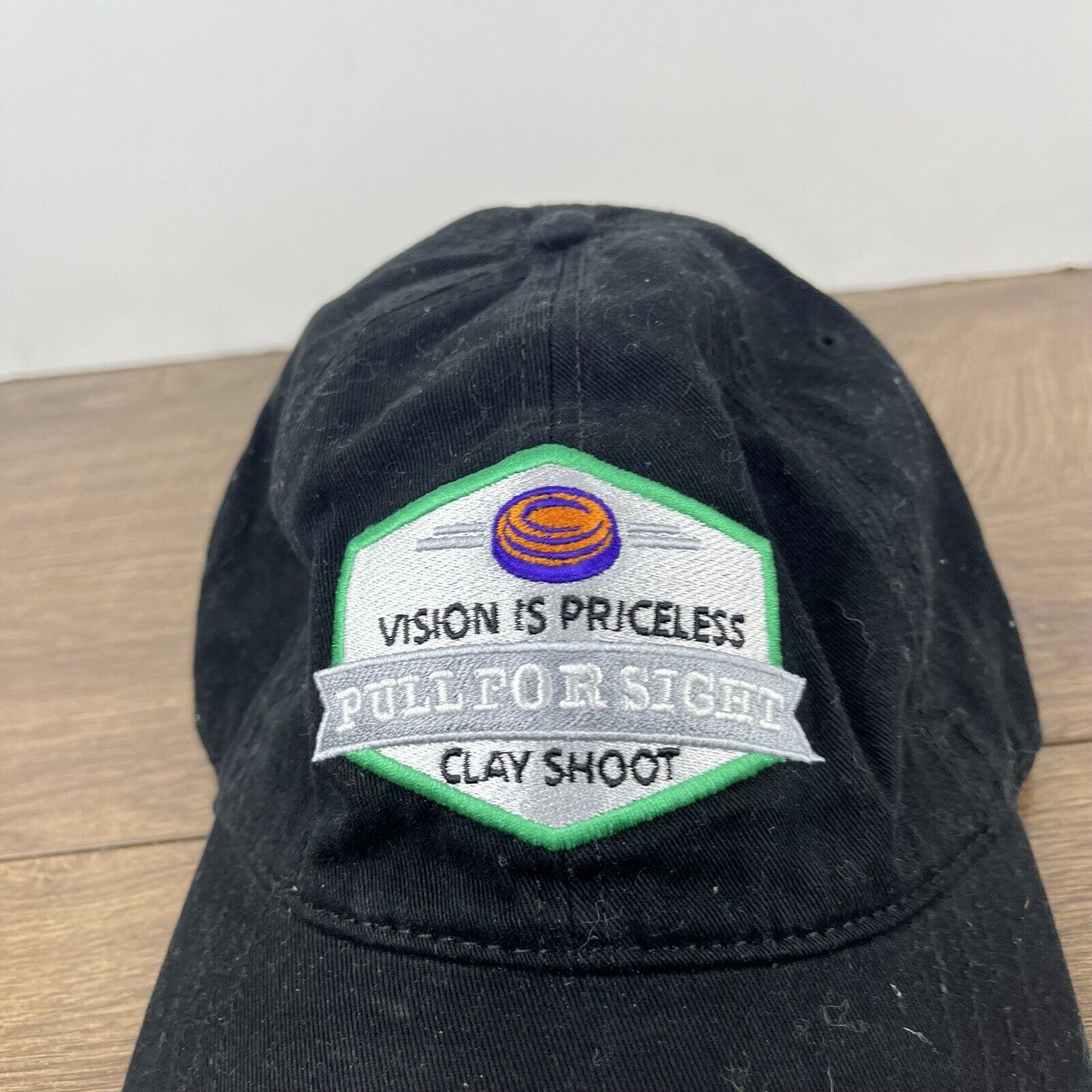 Other Pull Por Sight Hat Clay Shoot Black Adjustable Hat Black Adu Size ONE SIZE - 9 Thumbnail