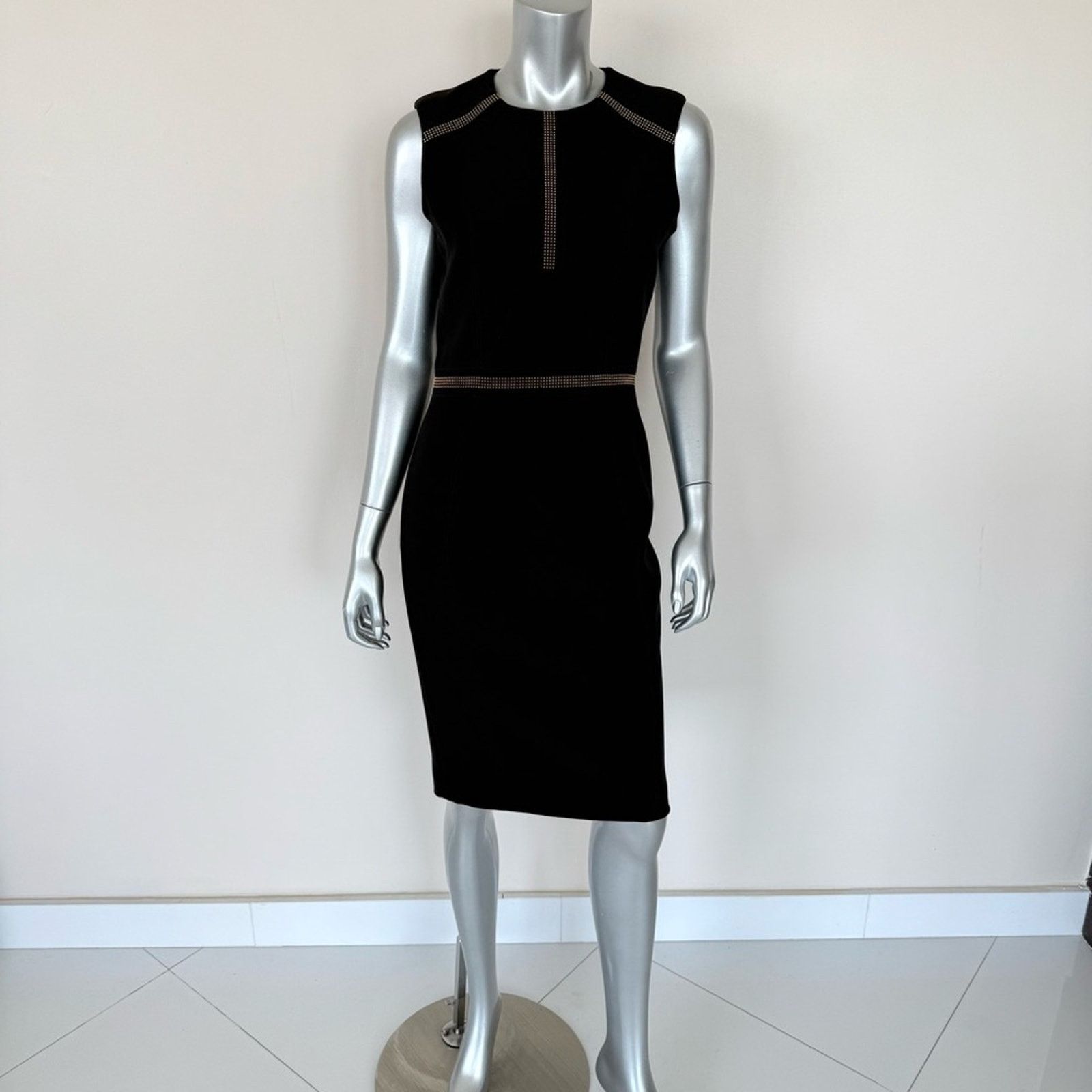 Versace New Versace Collection Black Studded Dress IT 42 US 6 1195$ Size M / US 6-8 / IT 42-44 - 1 Thumbnail