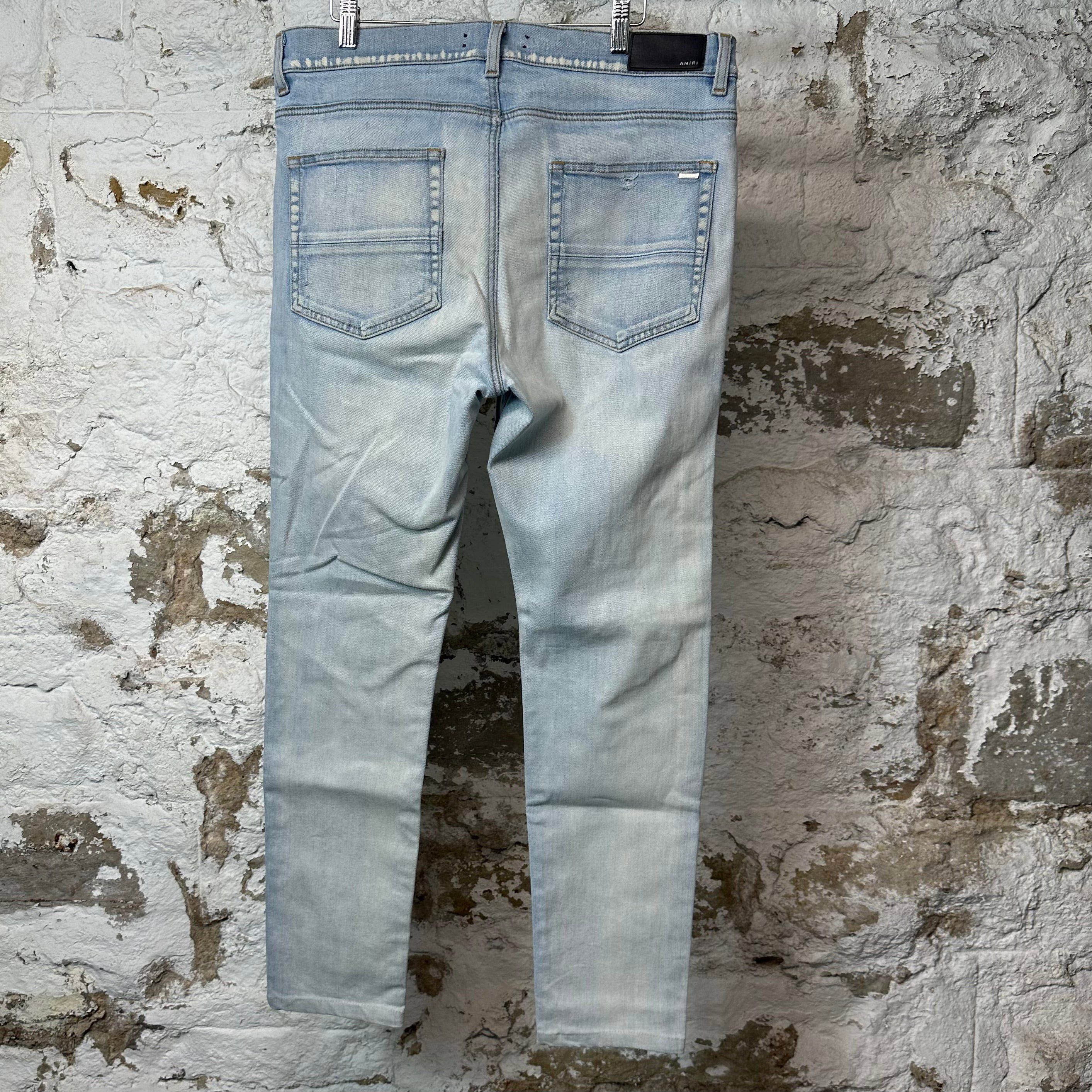 Amiri Amiri MX1 Light Camo Light Blue Denim Jeans Sz 36 (Tailored Size US 36 / EU 52 - 2 Thumbnail