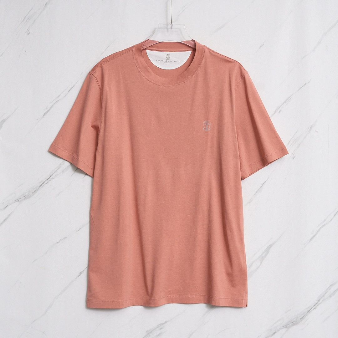 Brunello Cucinelli Brunello Cucinelli Men's Logo Print T-Shirt Size US M / EU 48-50 / 2 - 1 Thumbnail