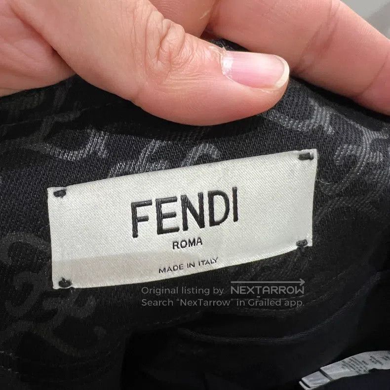 Fendi Fendi Printed Logo Old-Fashioned High-Waist Long Pants Size 26" / US 2 / IT 38 - 3 Thumbnail