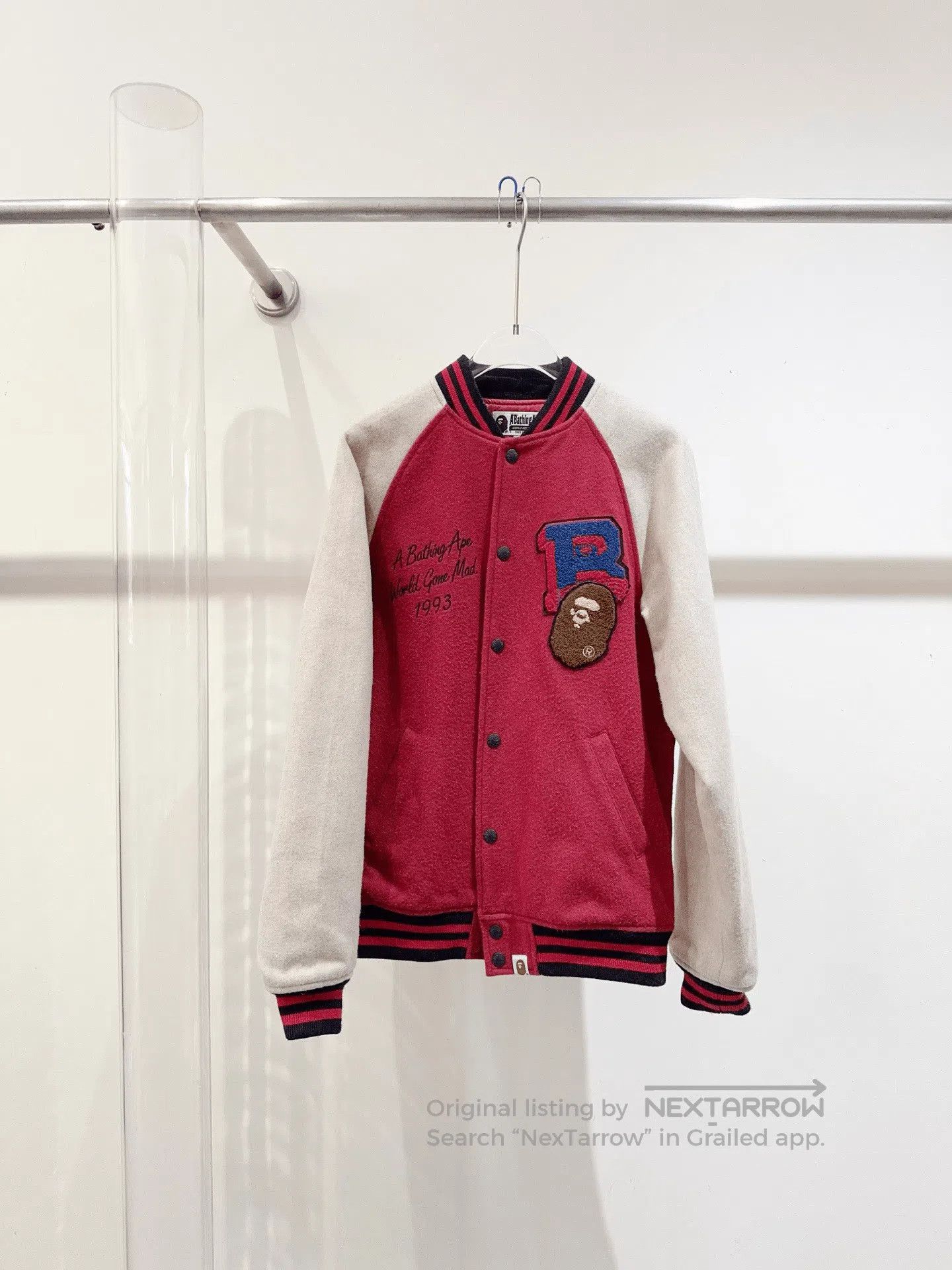 Bape Padded Baseball Jacket.